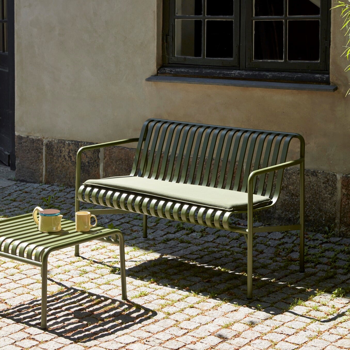 Palissade Dining Bench Olive - Bilde 9