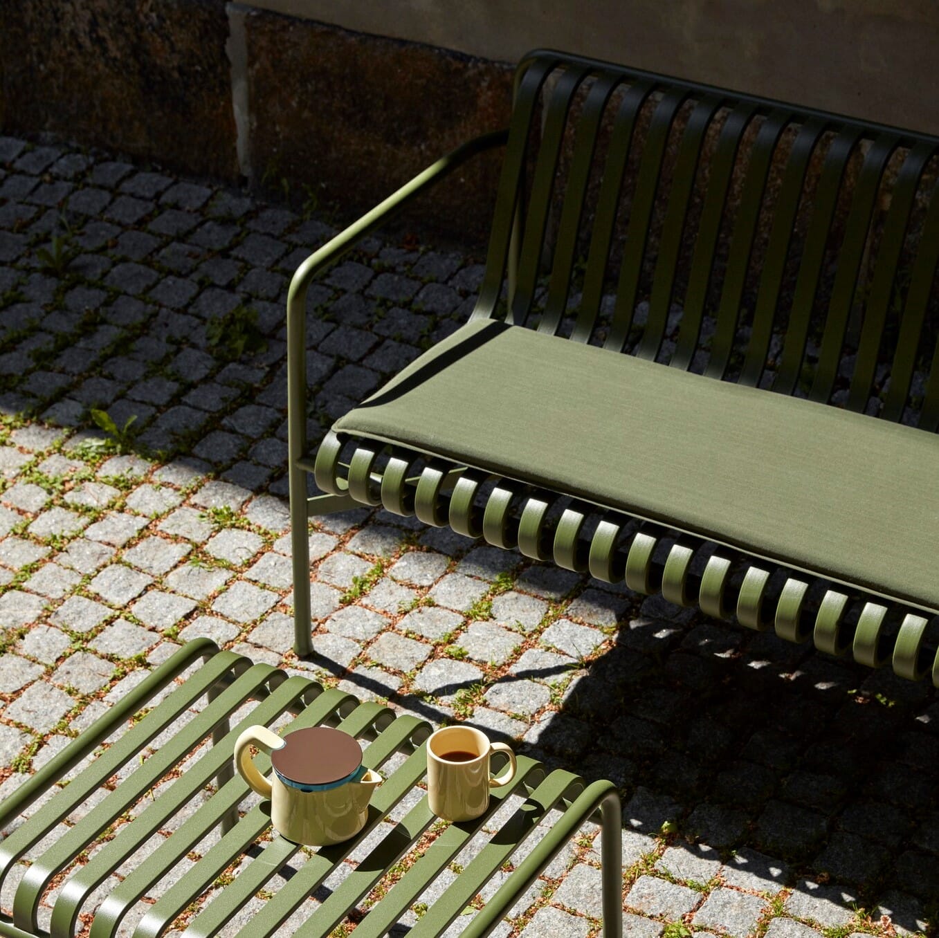 Palissade Dining Bench Olive - Bilde 10