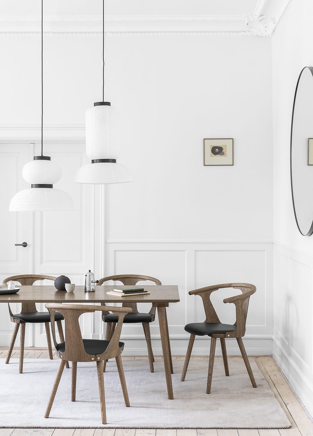 2 stk | In Between Stol SK2 Røkt Eik/Svart Skinn - Bilde 3