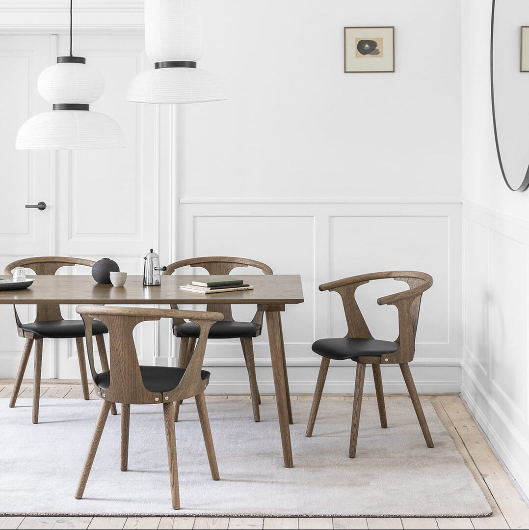 2 stk | In Between Stol SK2 Røkt Eik/Svart Skinn - Bilde 3