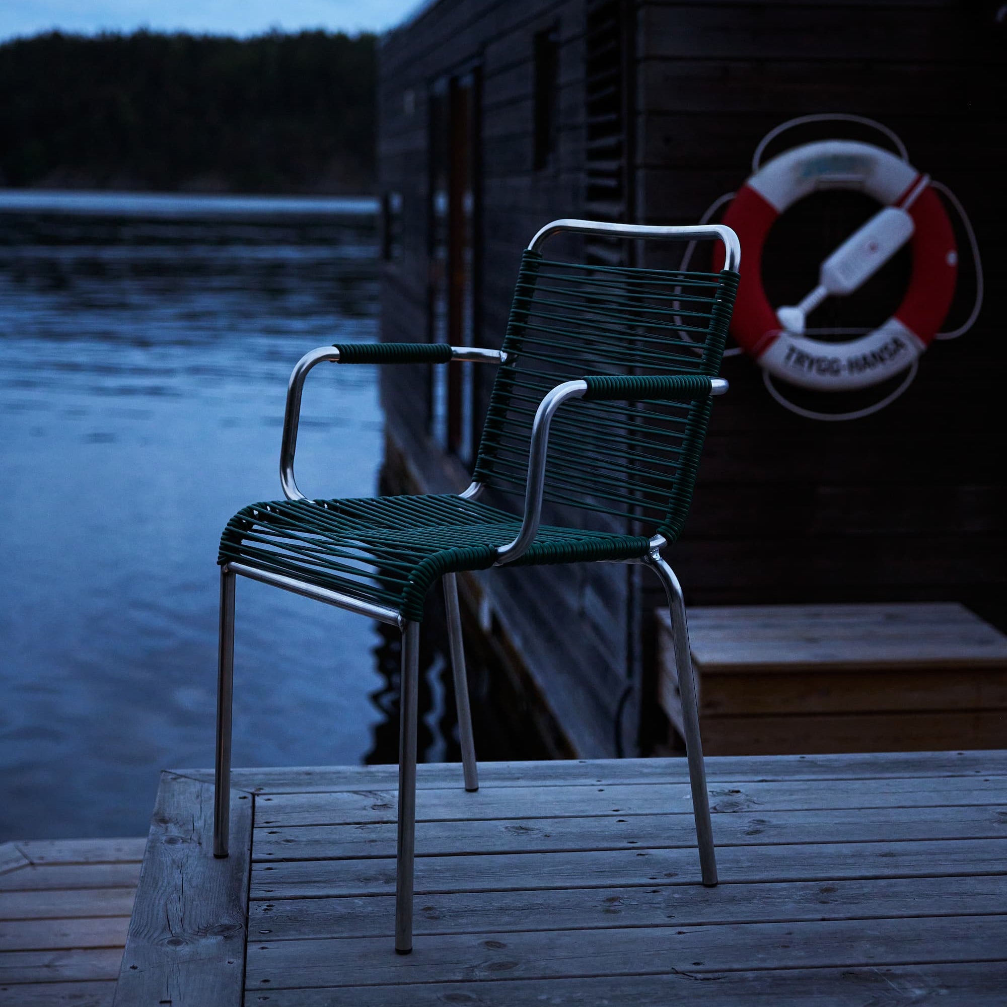 Loungestol Mya Flaskegrønn