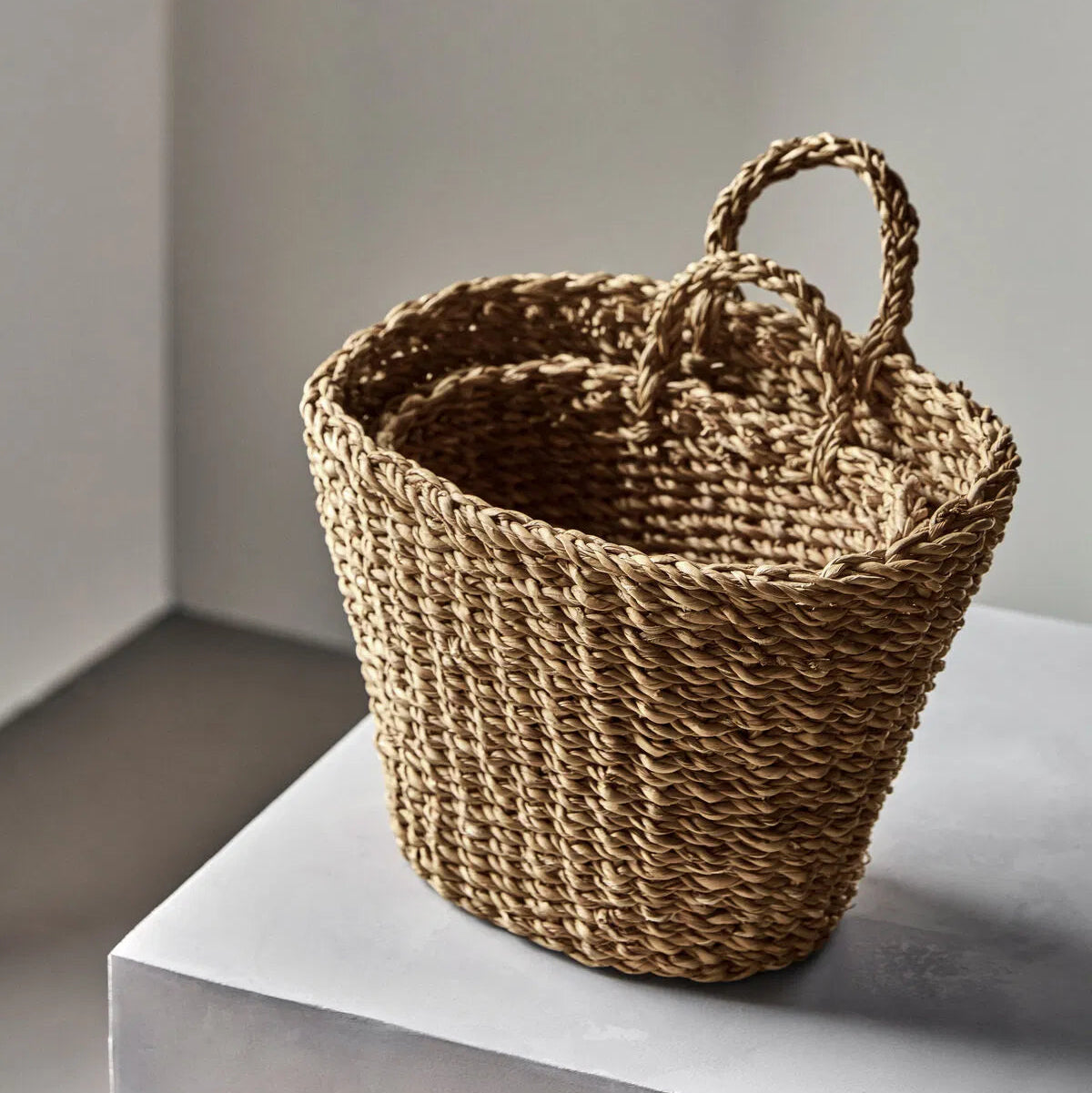 Kurv Oval Natur 2- pk