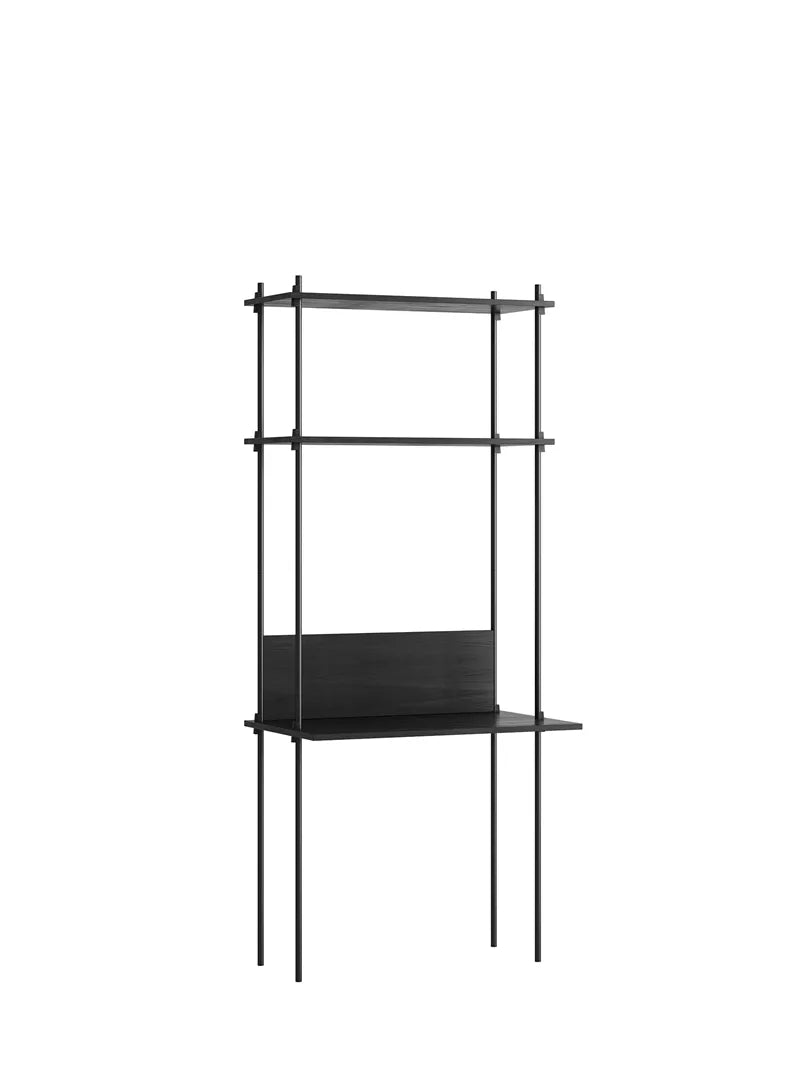Moebe hylle med skrivebord 200x86