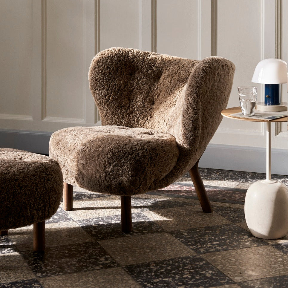 Lille Petra Lenestol VB1 Sahara/Valnøtt