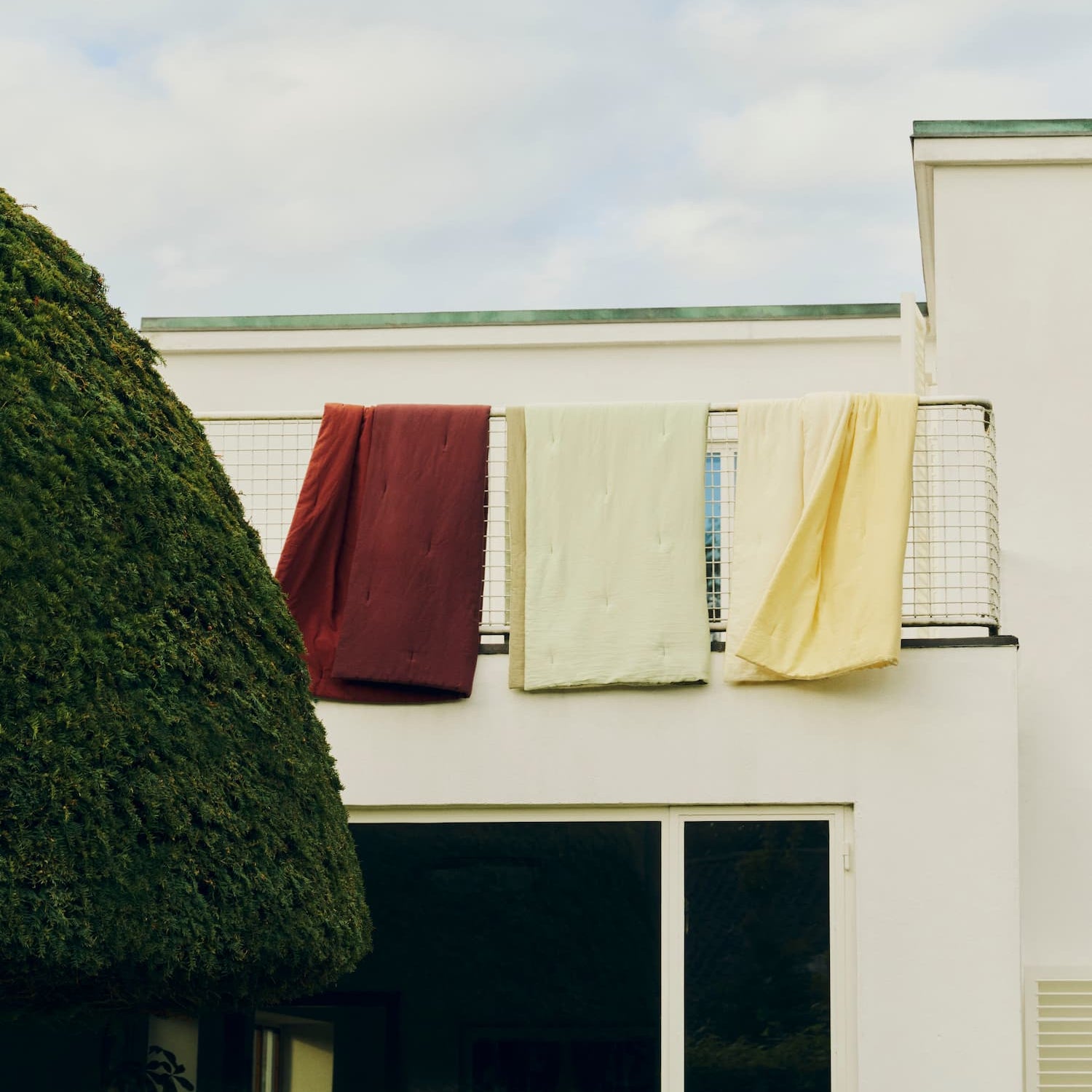 Air Quilt Pledd Soft Yellow 140x200