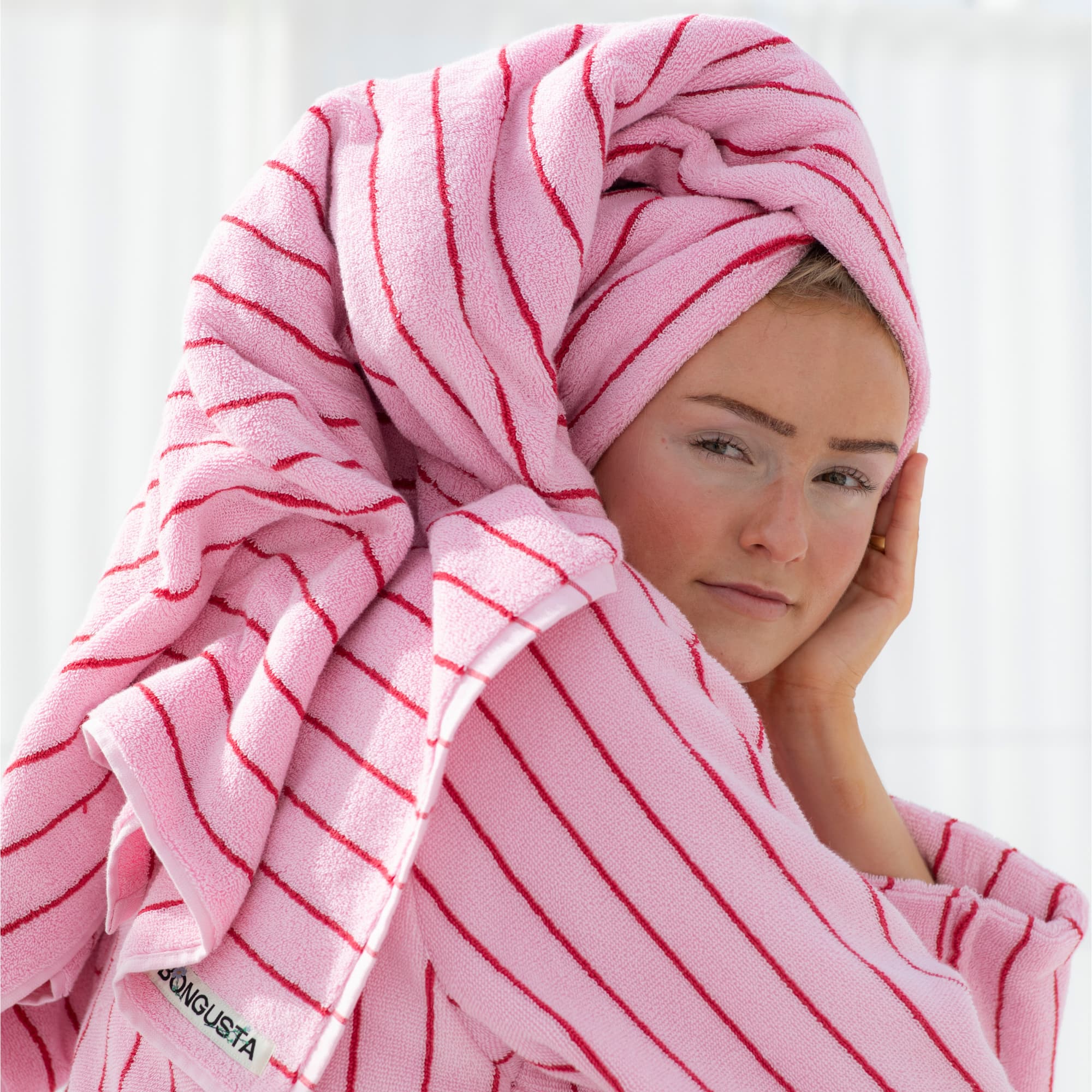 Badehåndkle Baby Pink & Ski Patrol 70x140