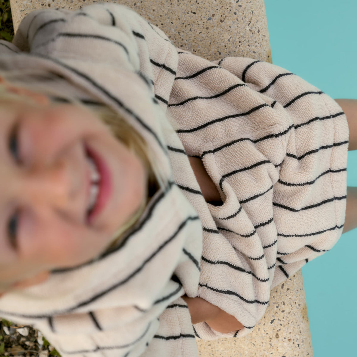 Badeponcho Kids Creme & Ink