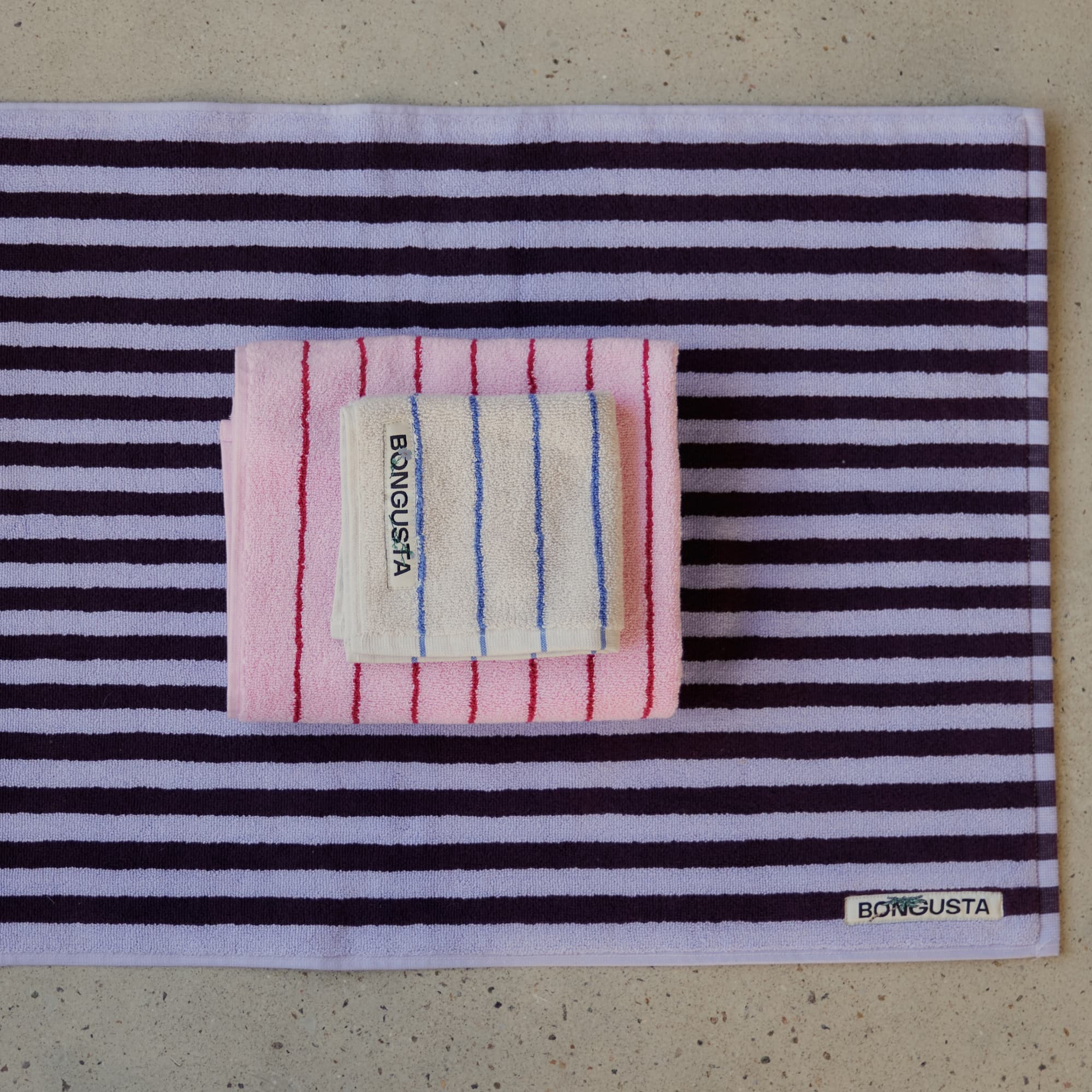 Badematte Wine & Lavender Blue 50x80