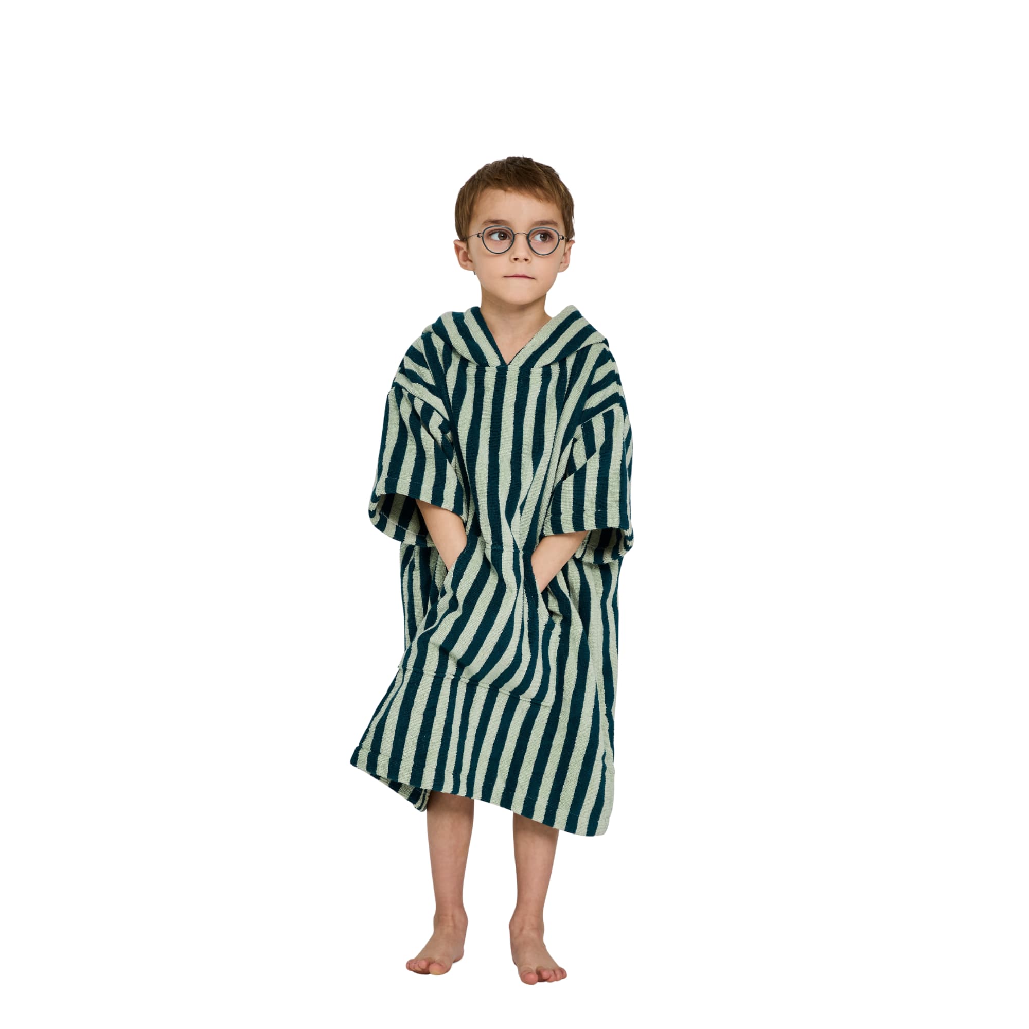 Badeponcho Kids Sea Foam & Deep Teal