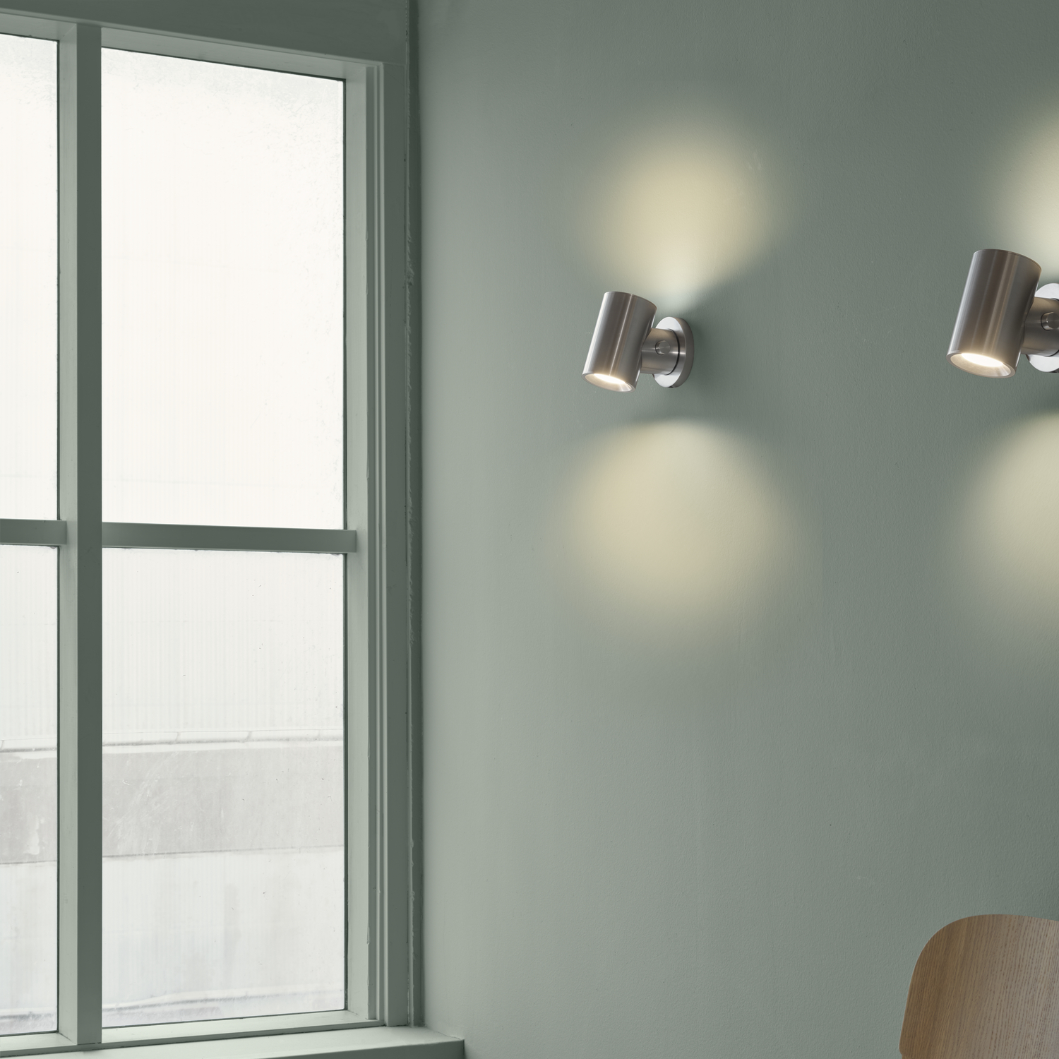 Beam Vegglampe Polished Aluminum