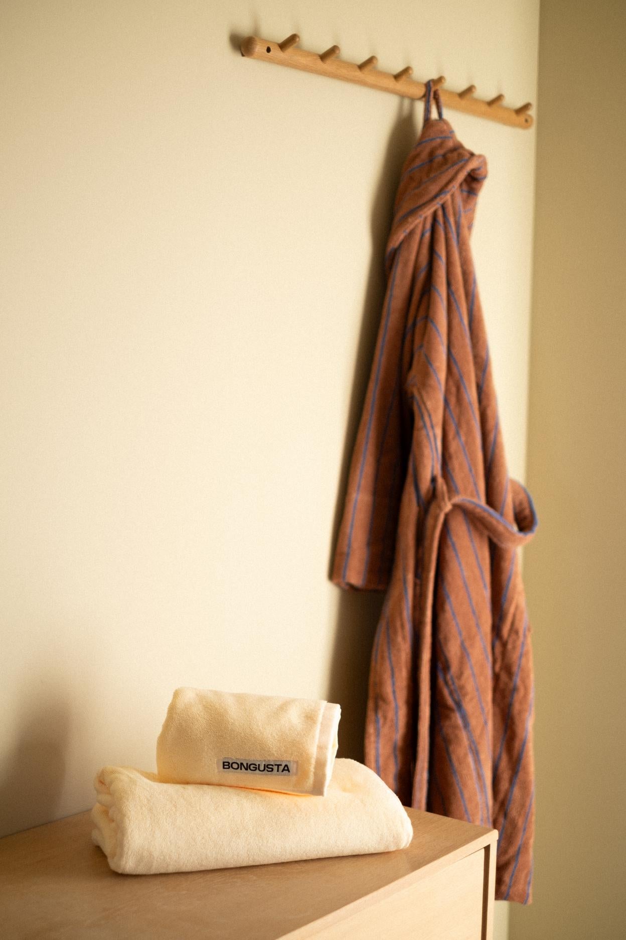 Morgenkåpe Camel/Marine