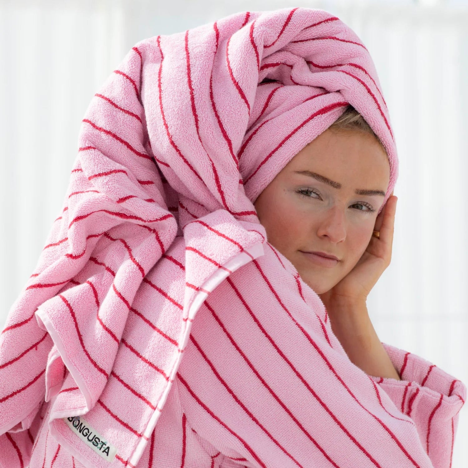 Badehåndkle Baby Pink & Ski Patrol 100x150