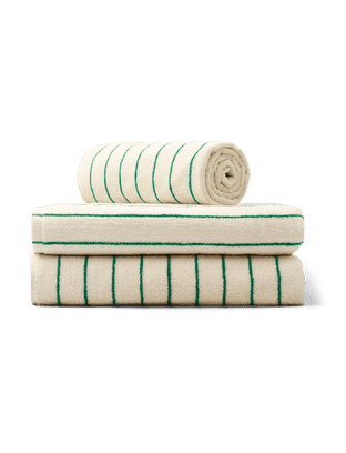 Badehåndkle XL White/Grass 100x150