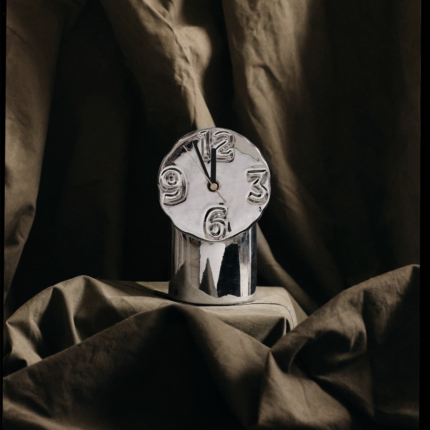 Bordklokke Retro Chrome