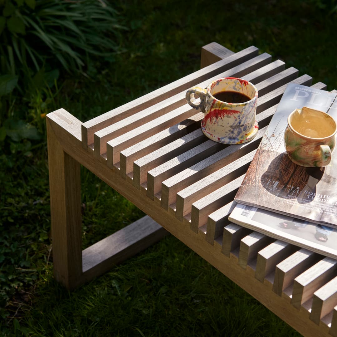 Cutter utendørsbenk Teak 120cm