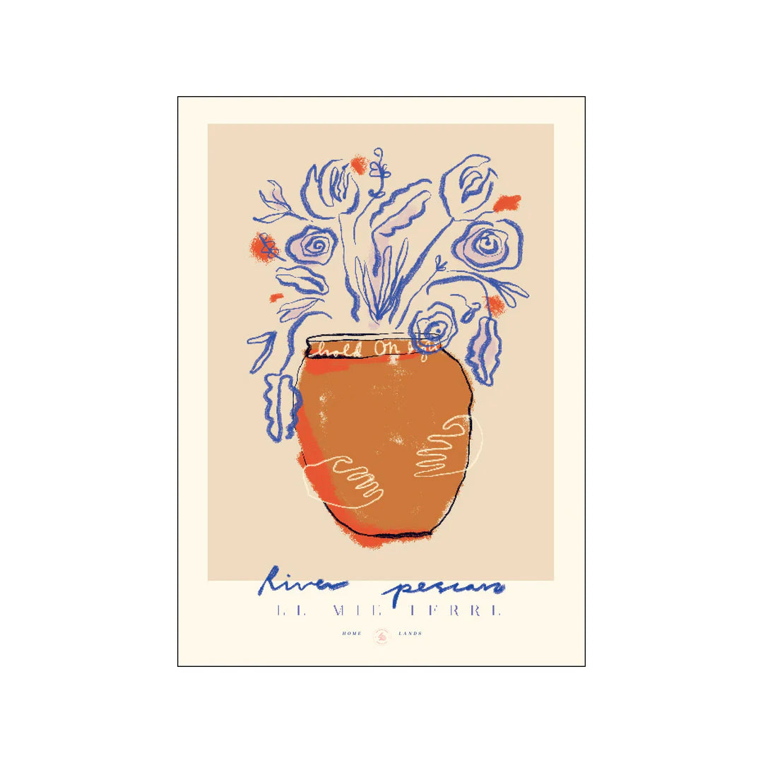 Poster River Pescaro Blue 70x100