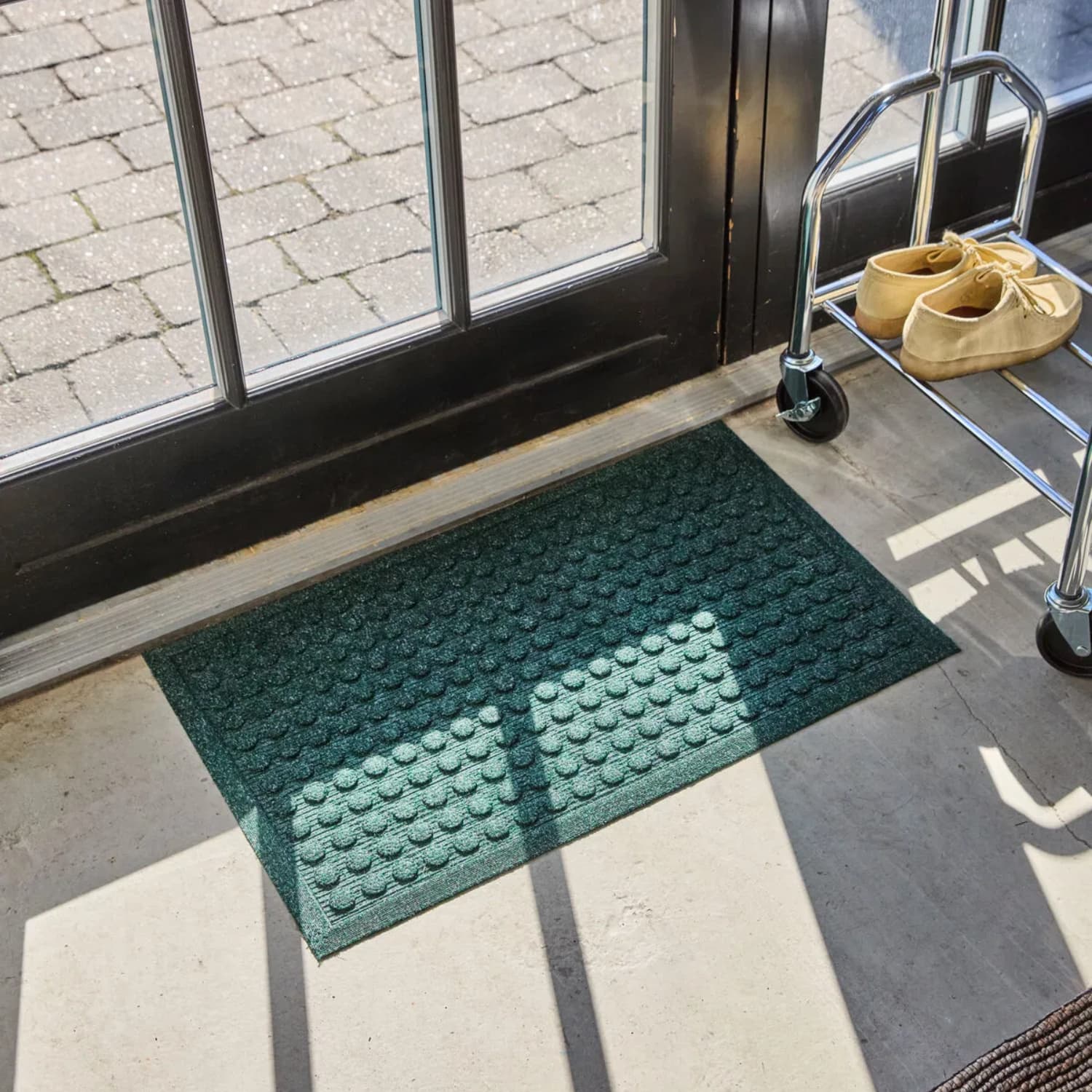 Dørmatte Entry Rectangle Grønn