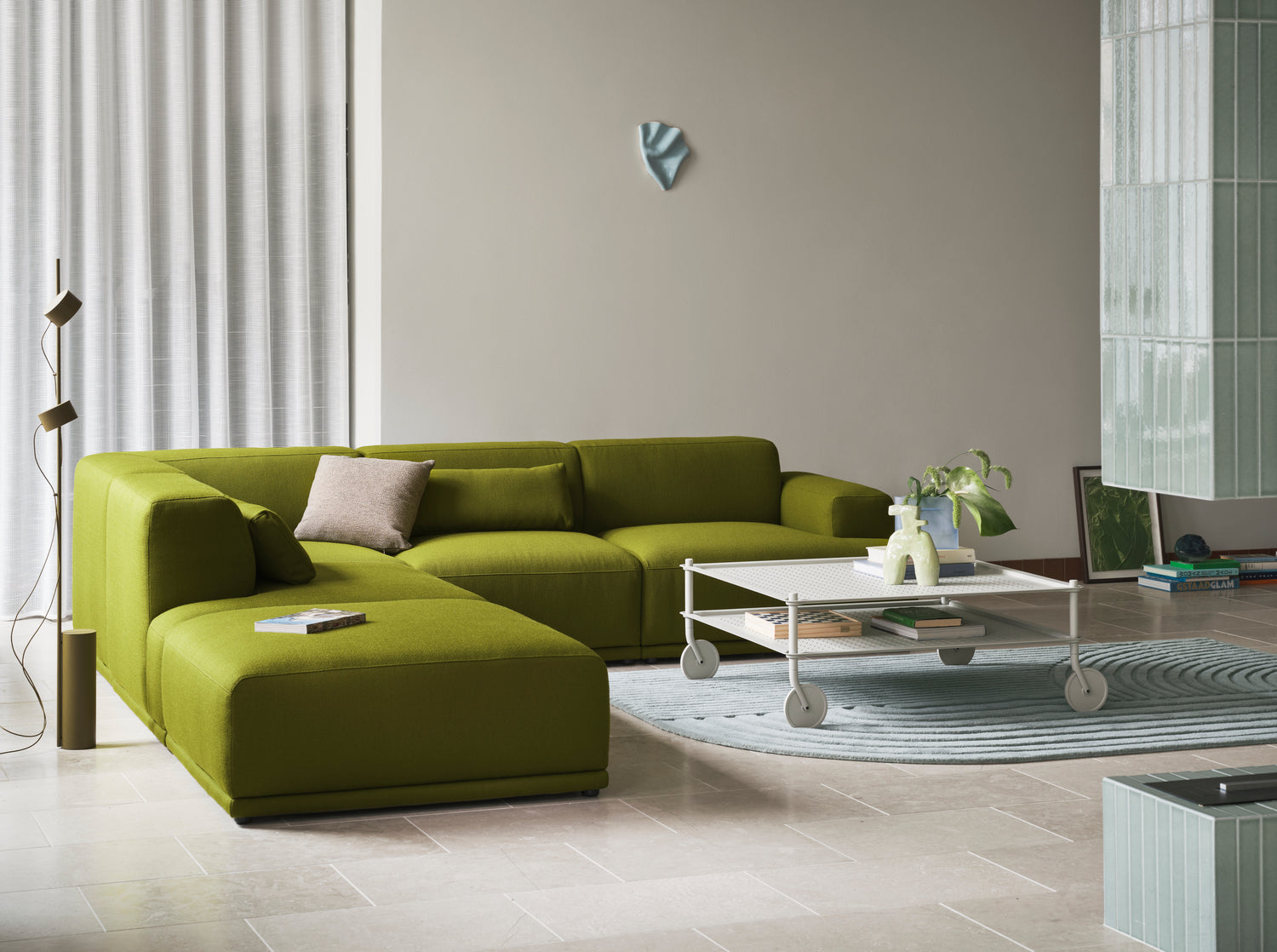 Gulvteppe Relevo Sage Green