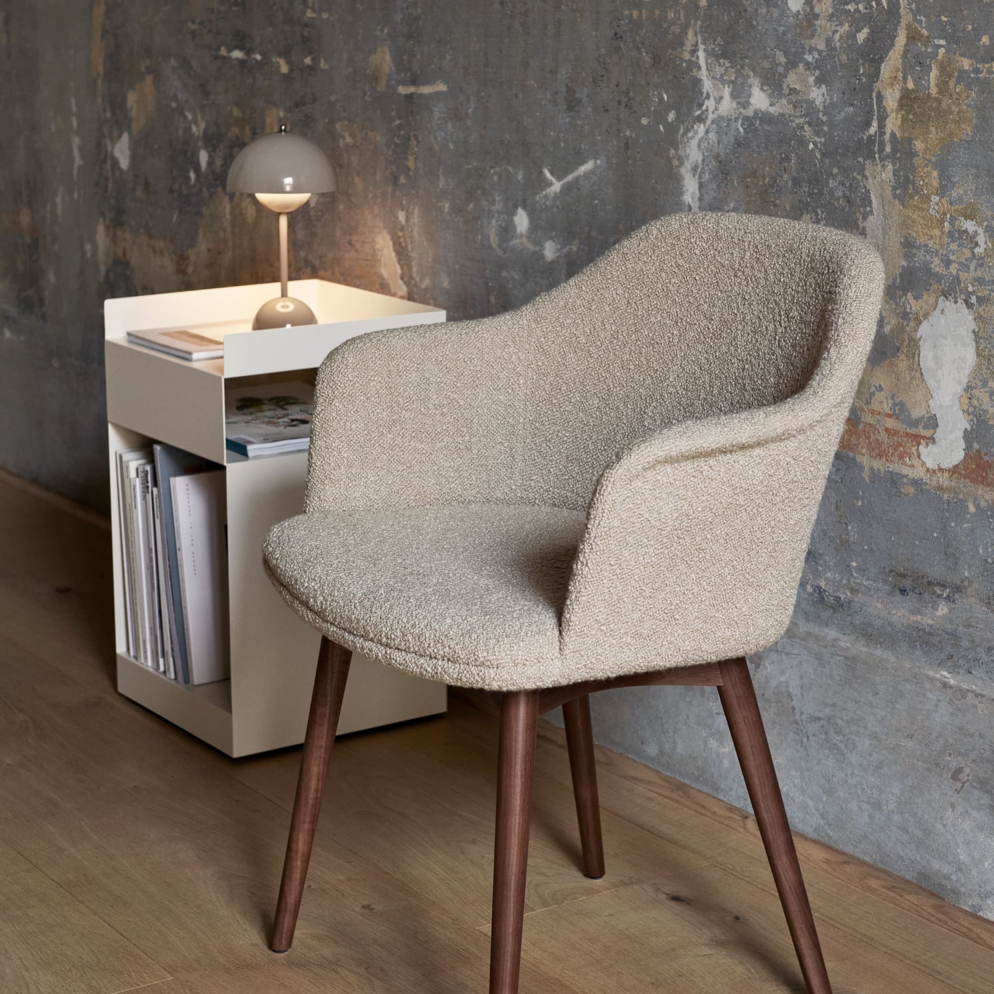 Flowerpot VP9 Oppladbar Lampe Grey Beige