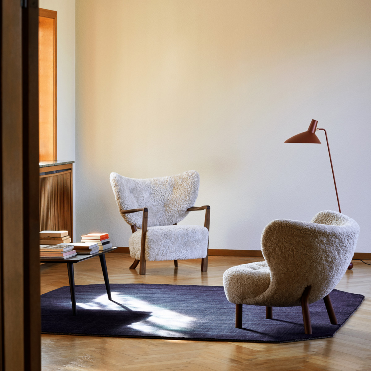Wulff Stol + Puff Moonlight/Valnøtt