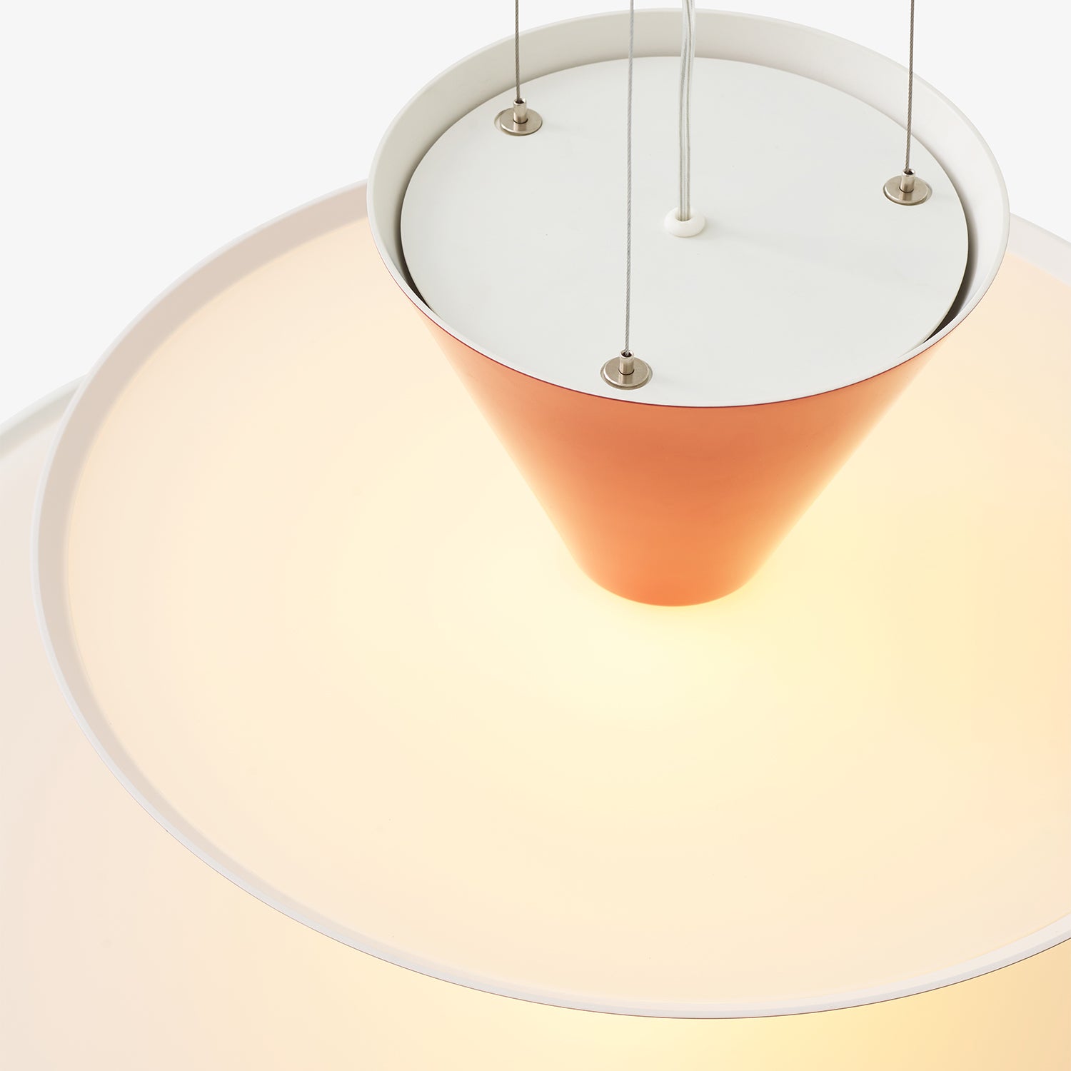 Gio Pendant Vermilion Red, Dark Burgundy & Ecru White LN15 Ø92 cm