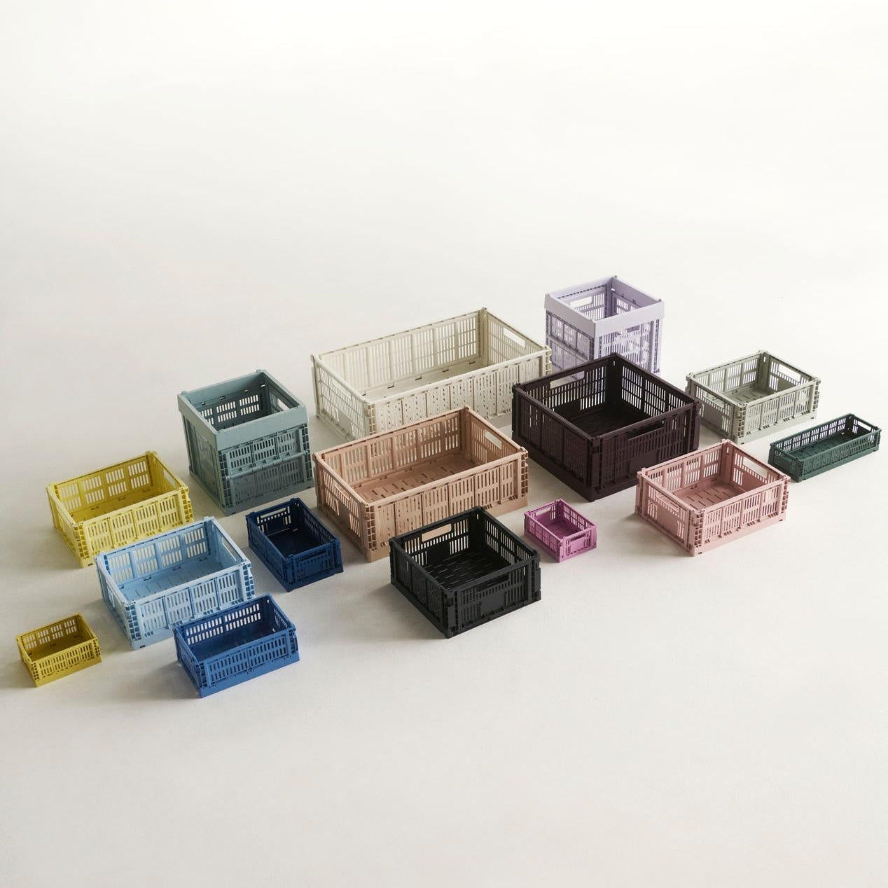 Colour Crate Boks mini sett 2 Lys Gul