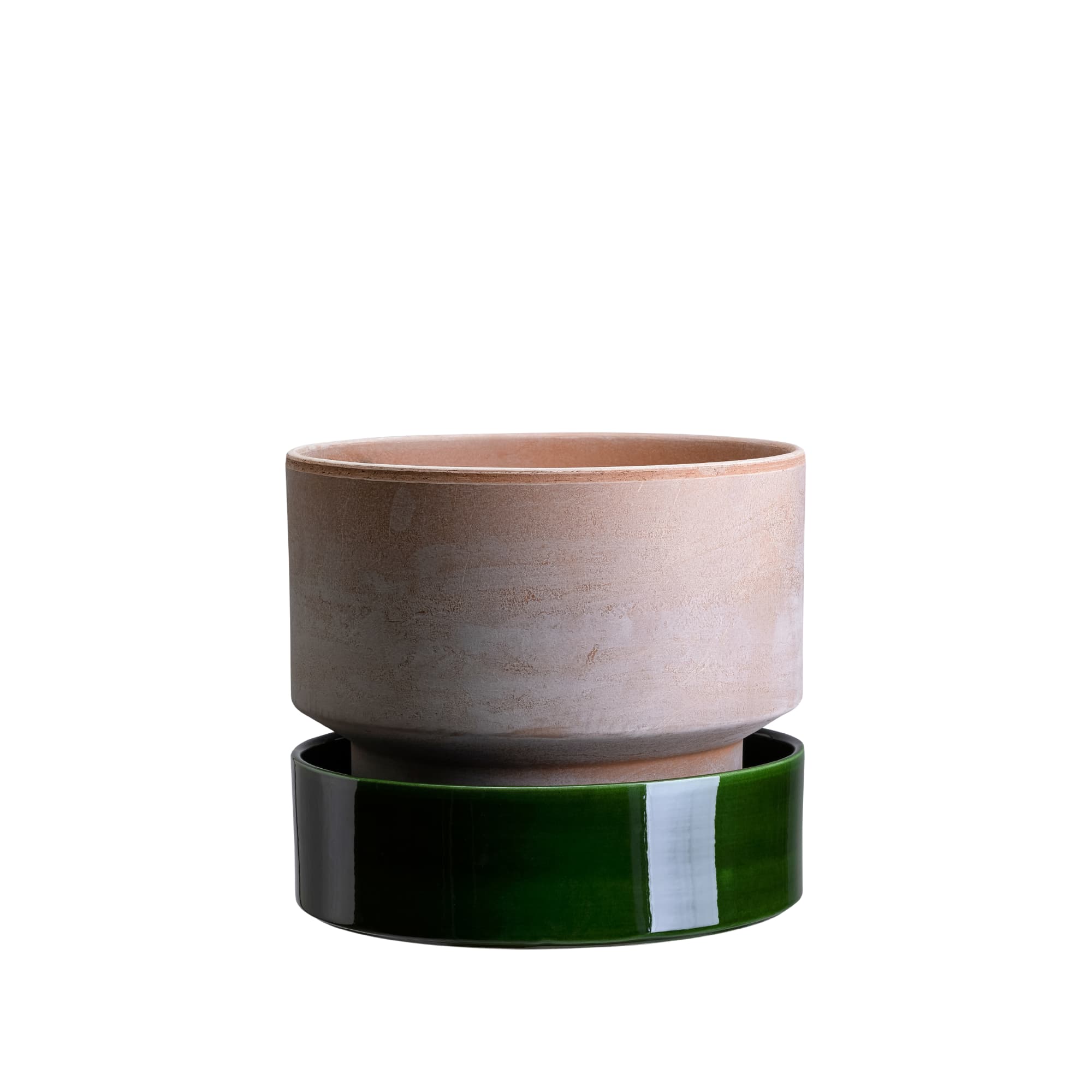 Hoff Potte Rosa/Emerald Green 30x25