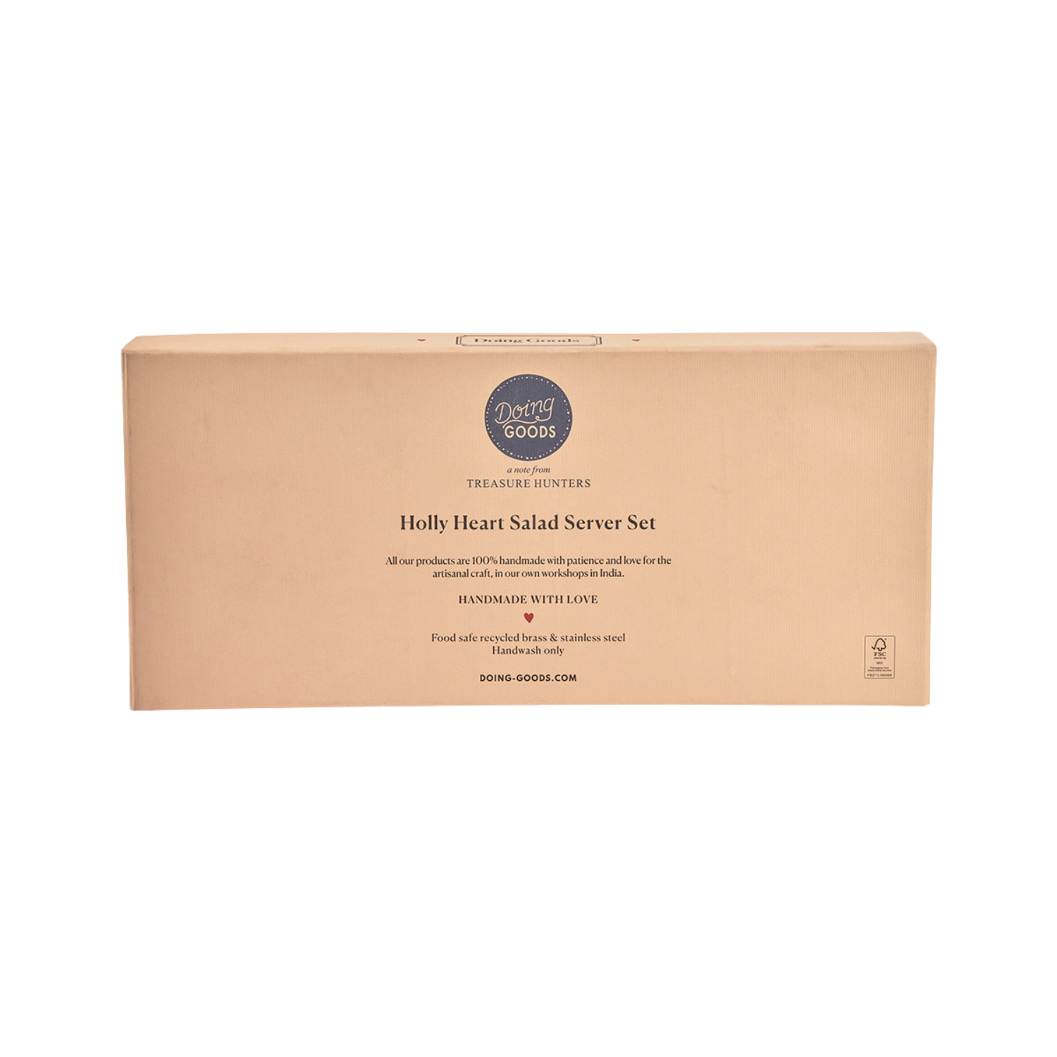 Salatbestikk Holly Heart i gaveeske