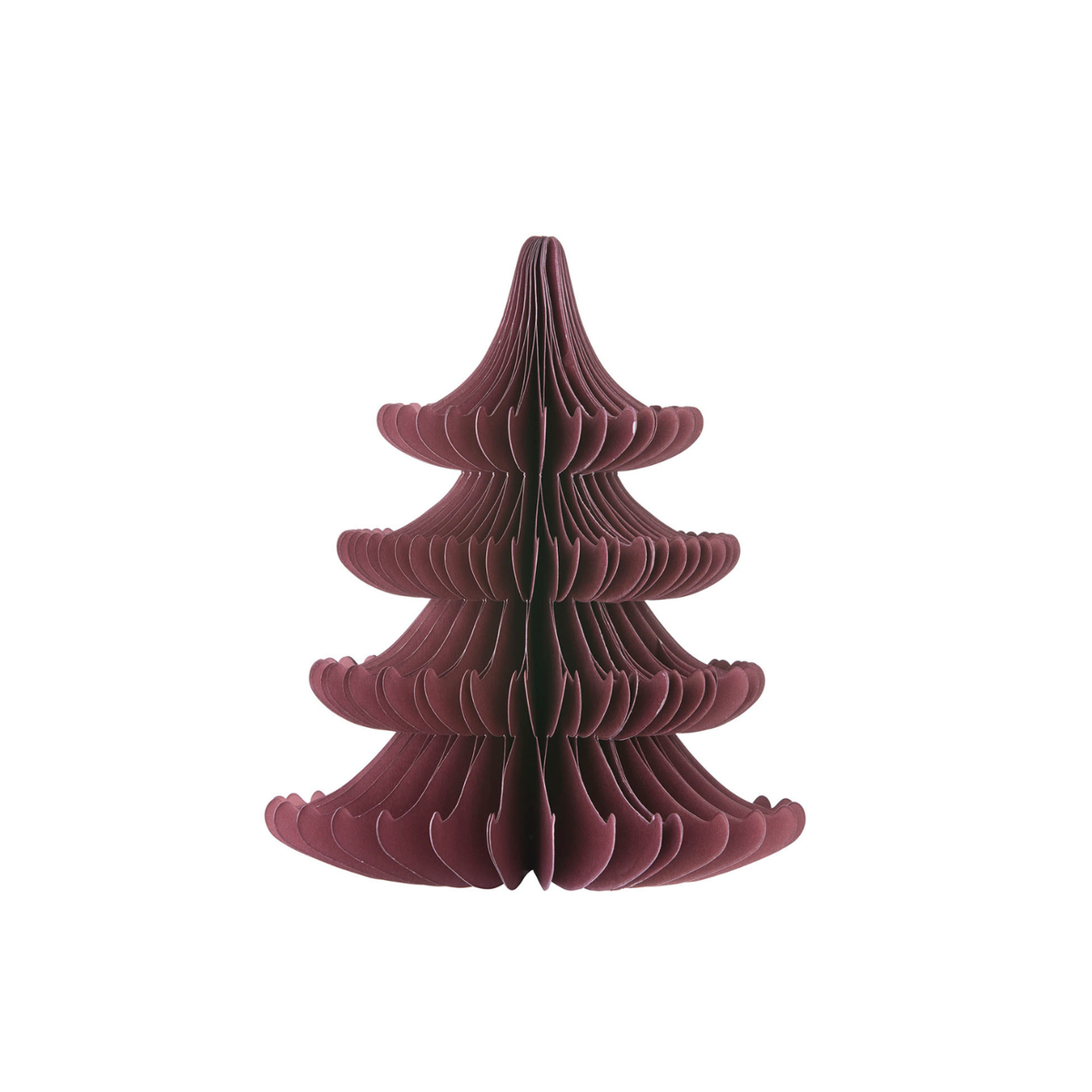Papirjuletre Wilder Aubergine H 20 cm