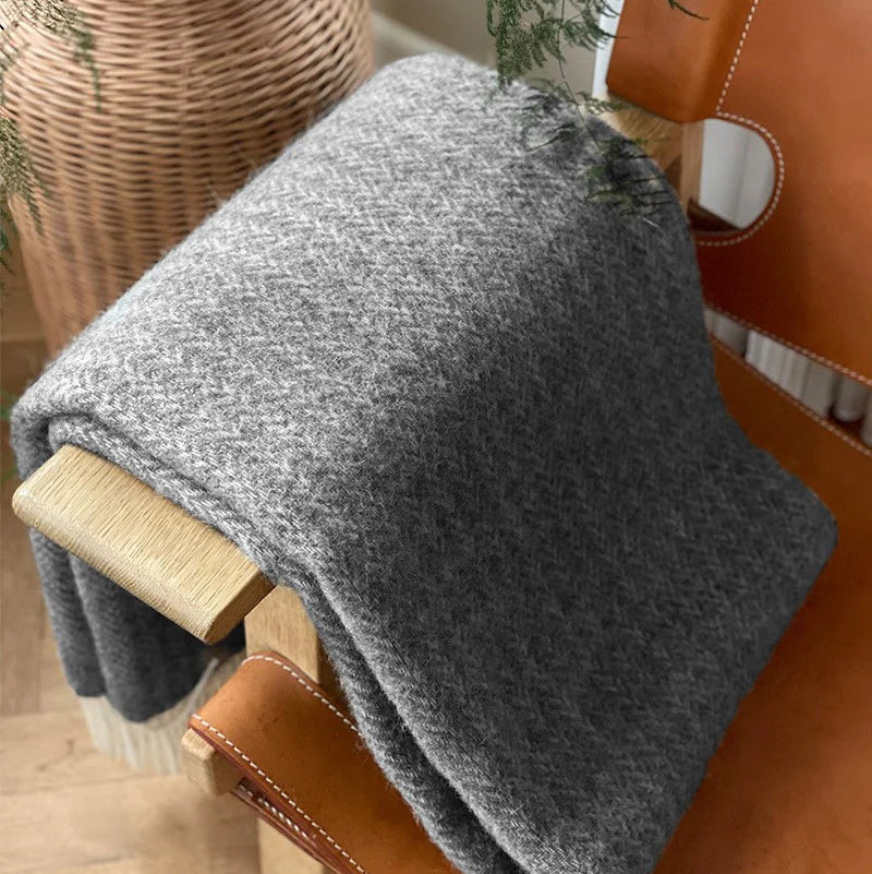 Ullpledd Hope Grey 130x200