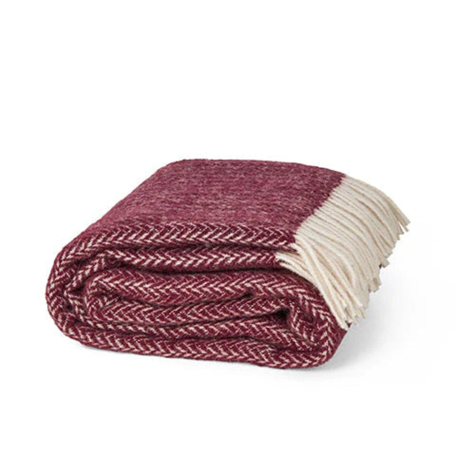 Ullpledd Hope Wine Red 130x200