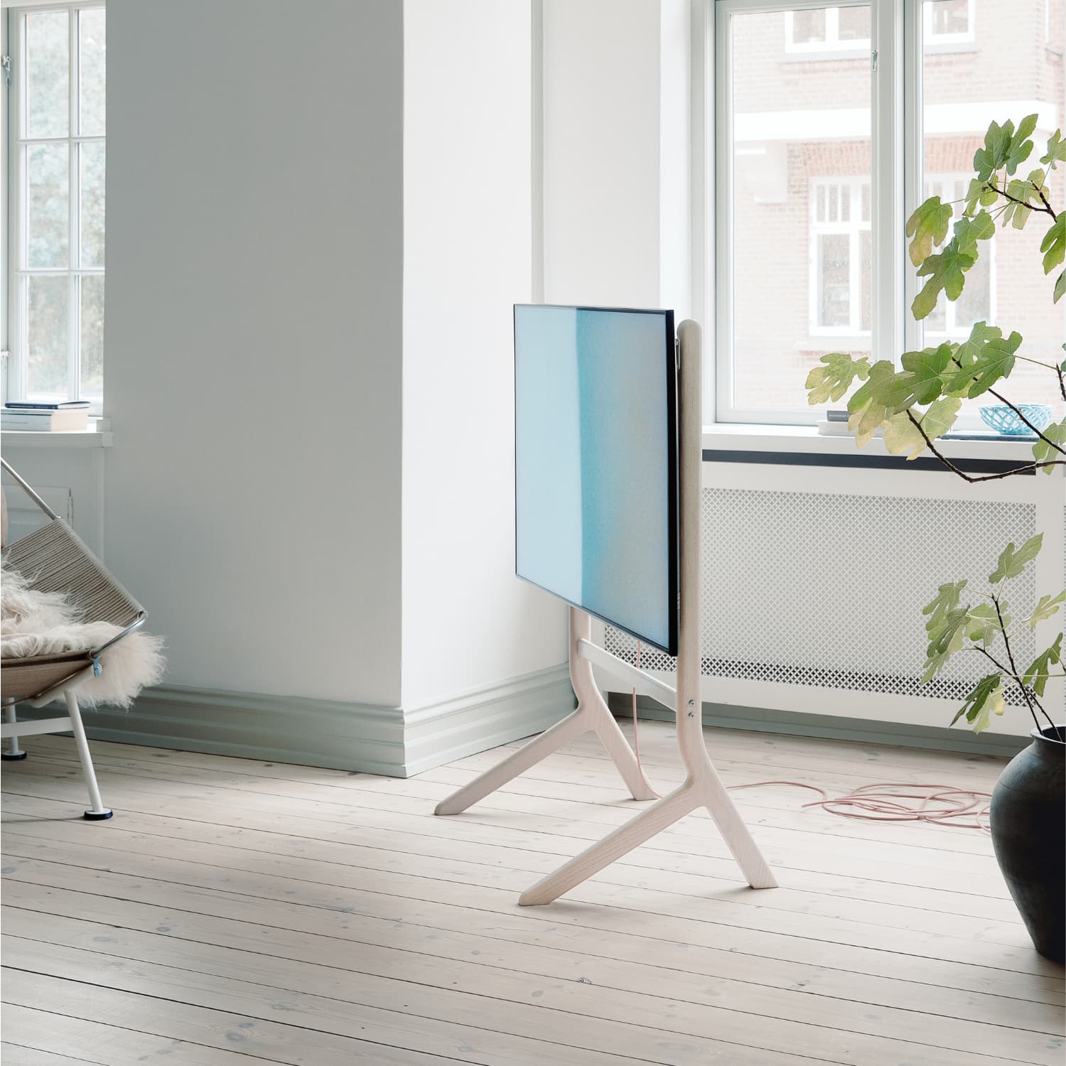 TV-stativ Hopper Light Oak