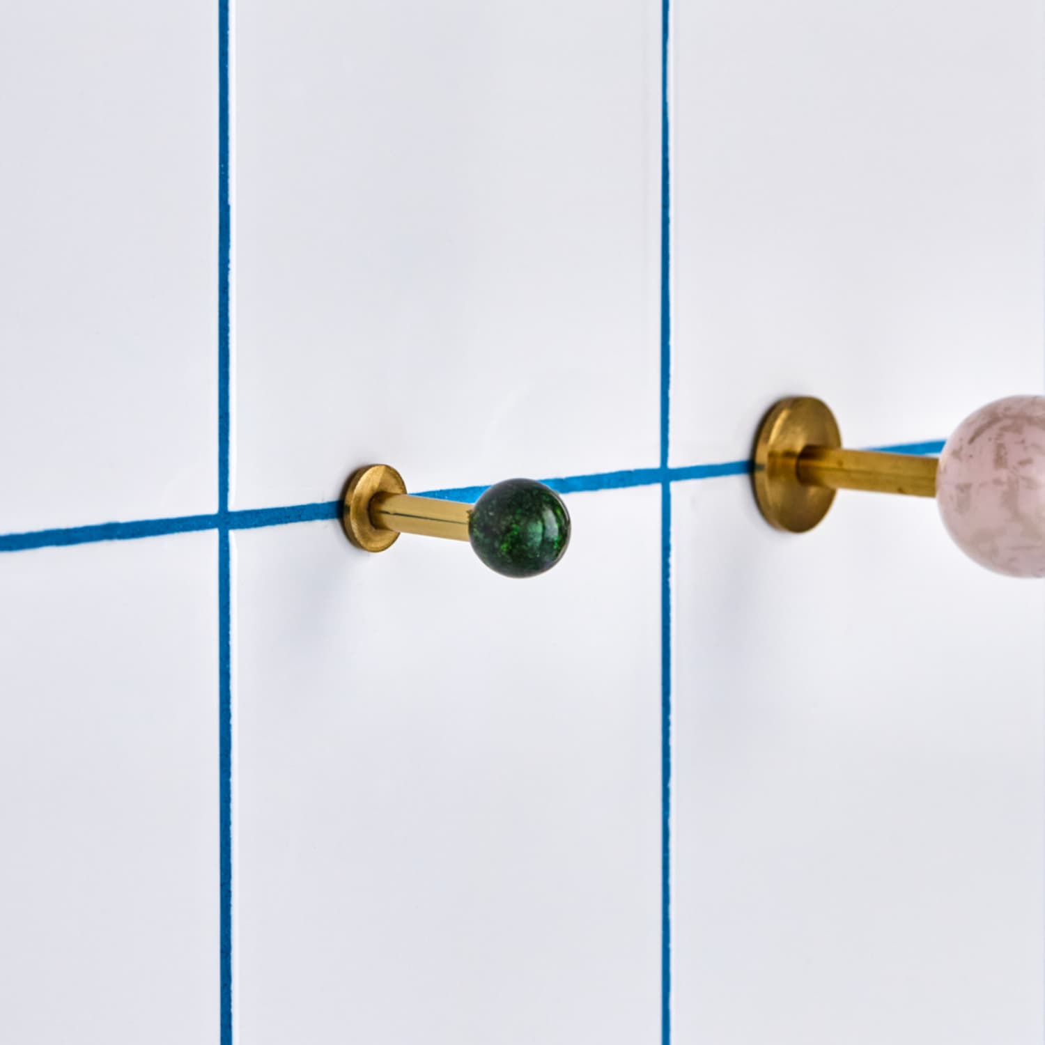 2 stk | Knagg Ball Grønn Ø:4