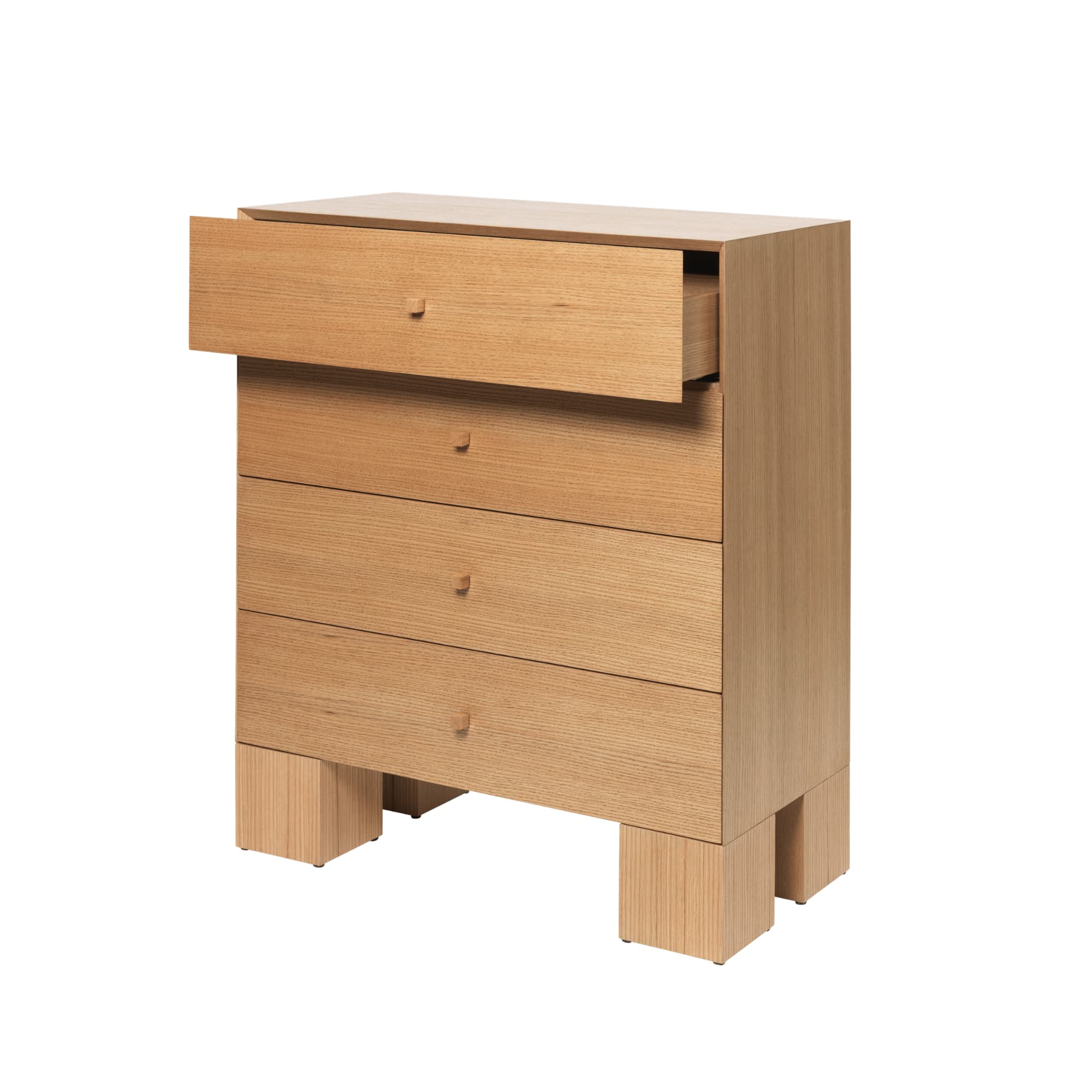 Kommode Kuben 1x4 Natural Oak
