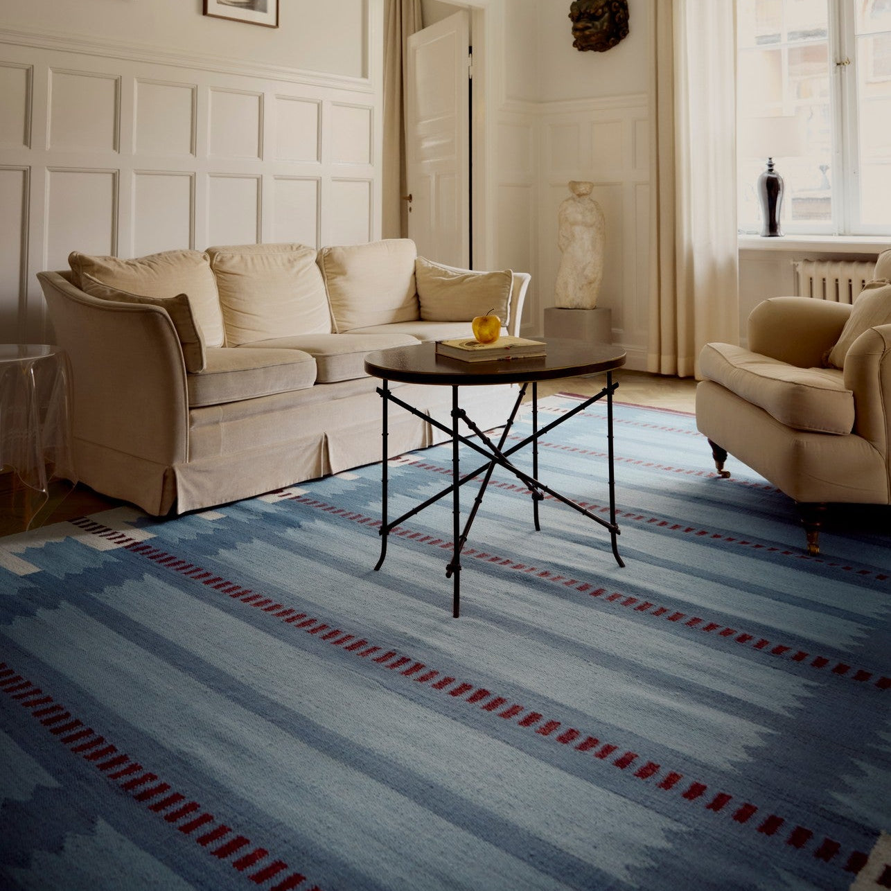 Gulvteppe Rollakan Iris Petrol