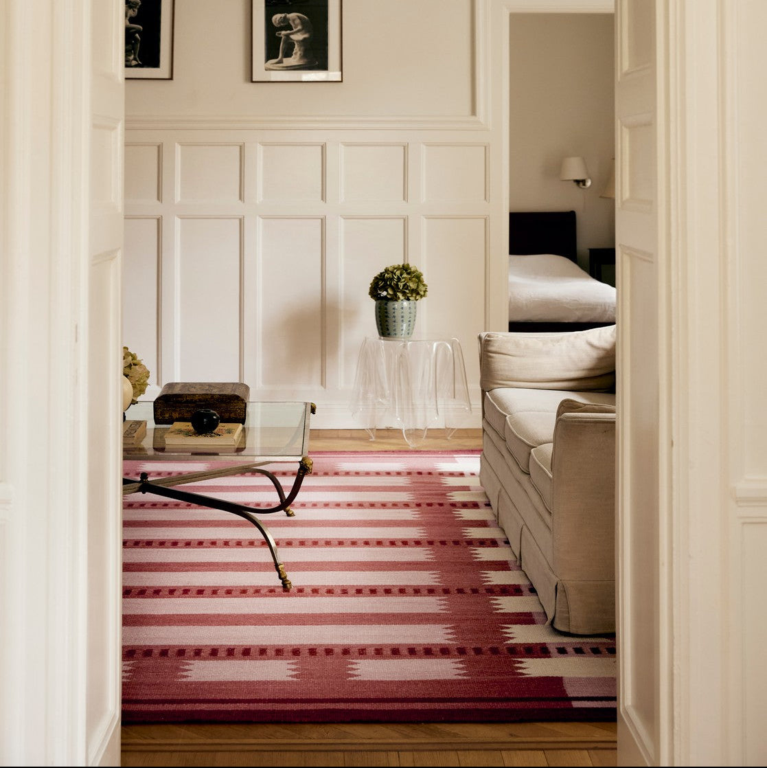 Gulvteppe Rollakan Iris Raspberry