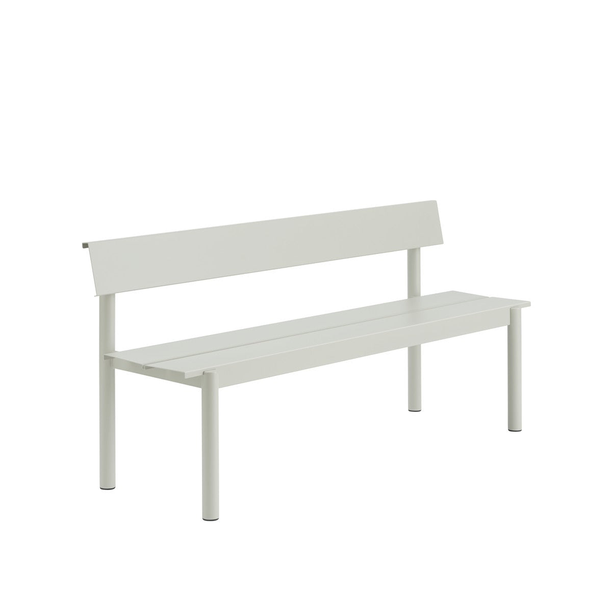 Utebenk Linear med Rygg 170