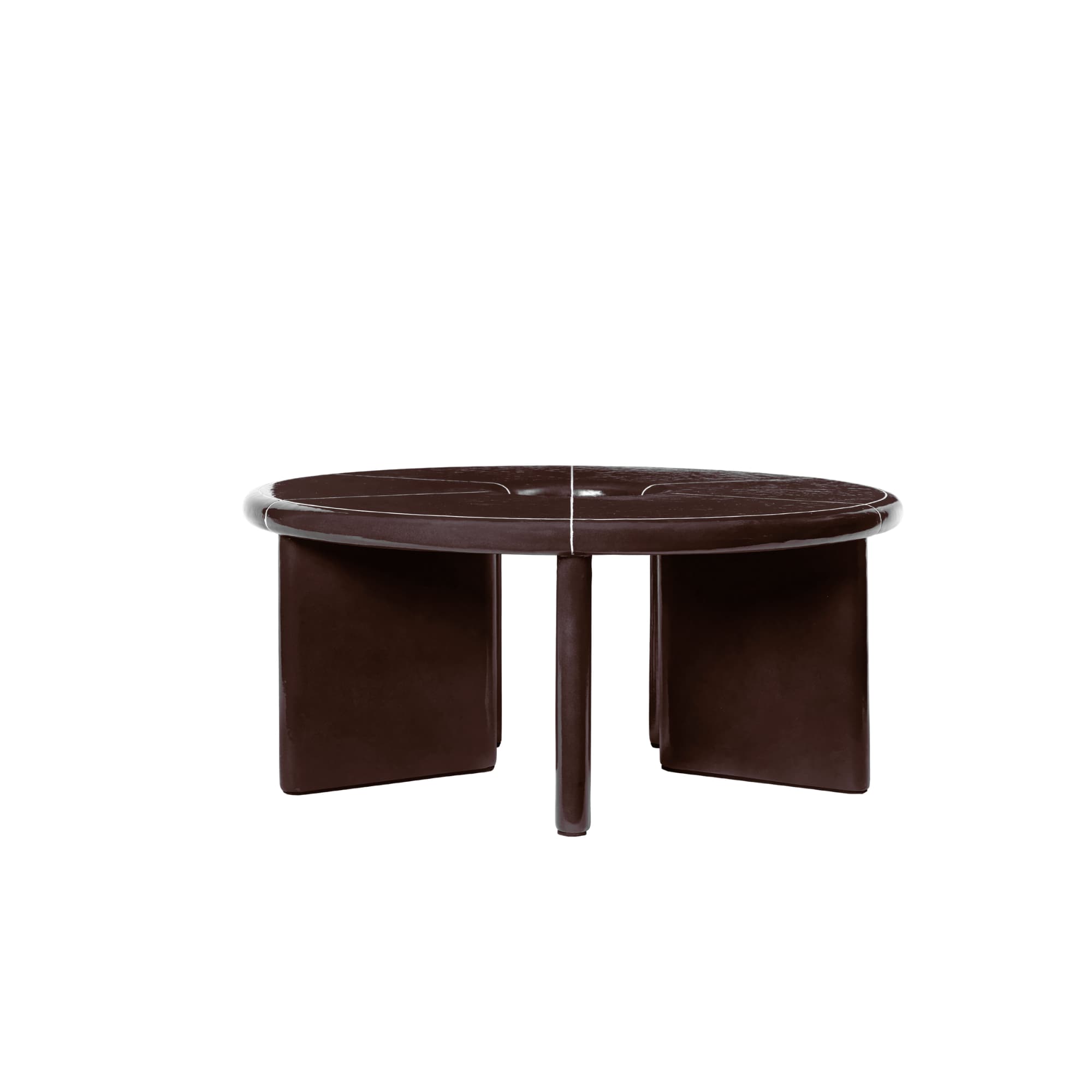Loungebord Deya Ø80 Chestnut Brown