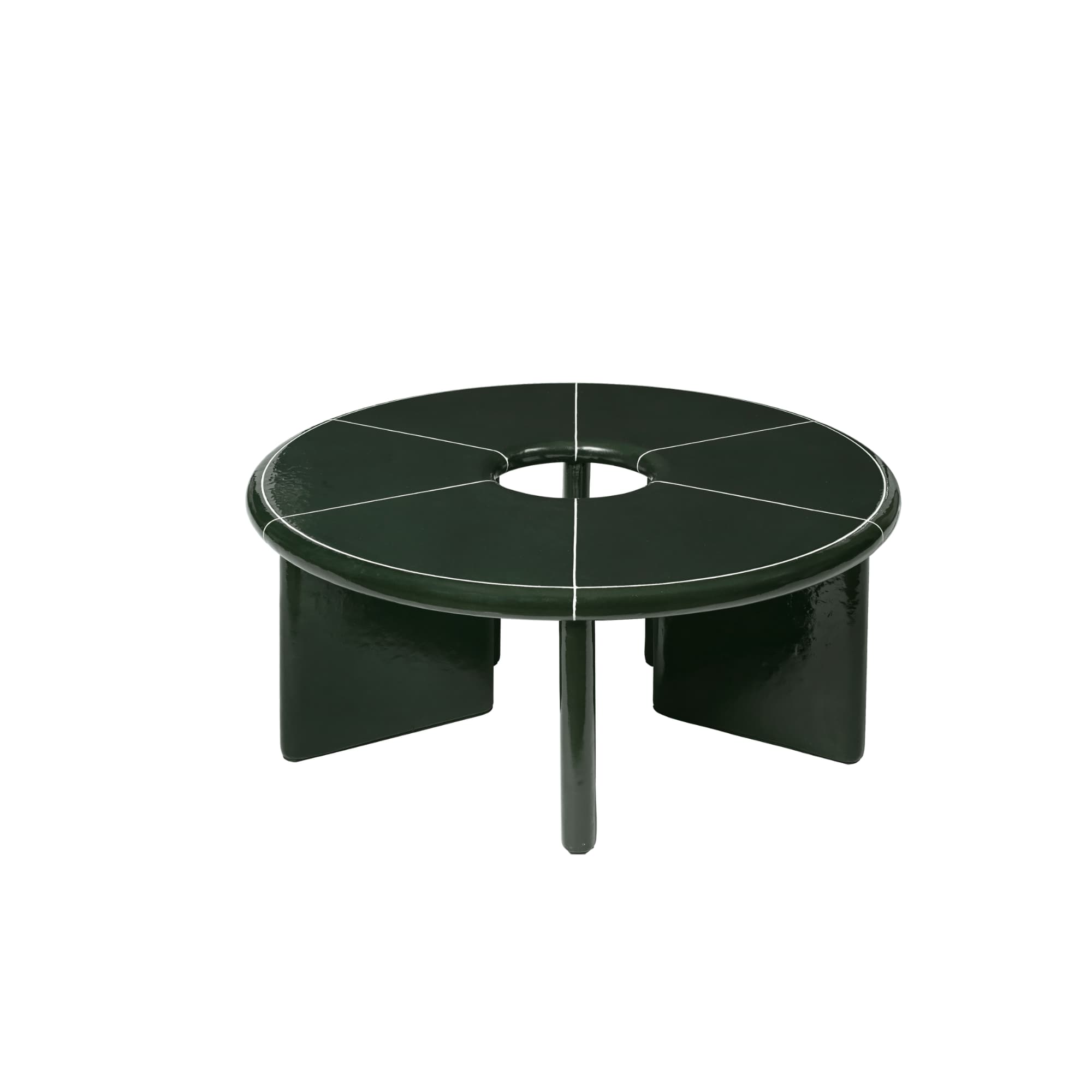 Loungebord Deya Ø80 Dark Green