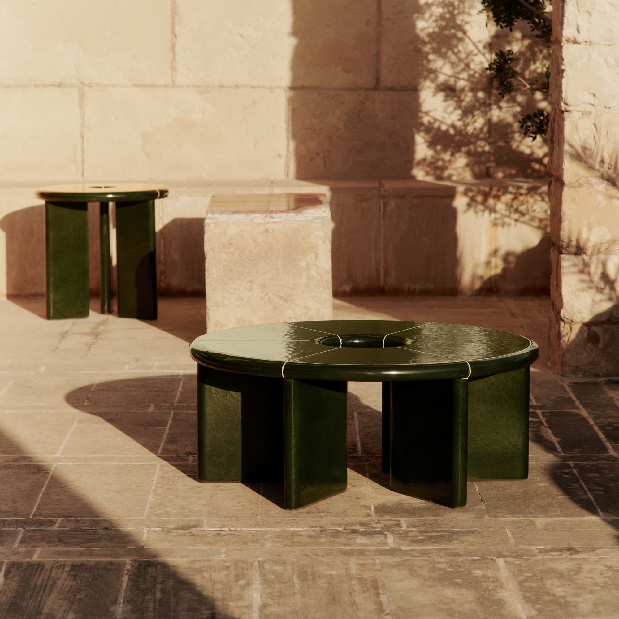 Sidebord Deya Ø47 Dark Green