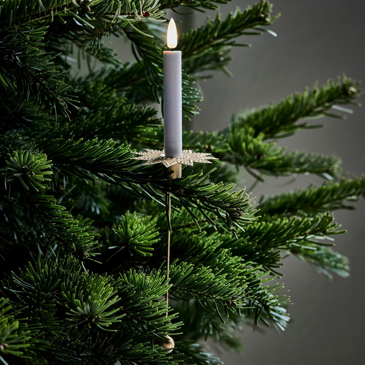 6 stk | Lysholdere til juletre-lys Leaves