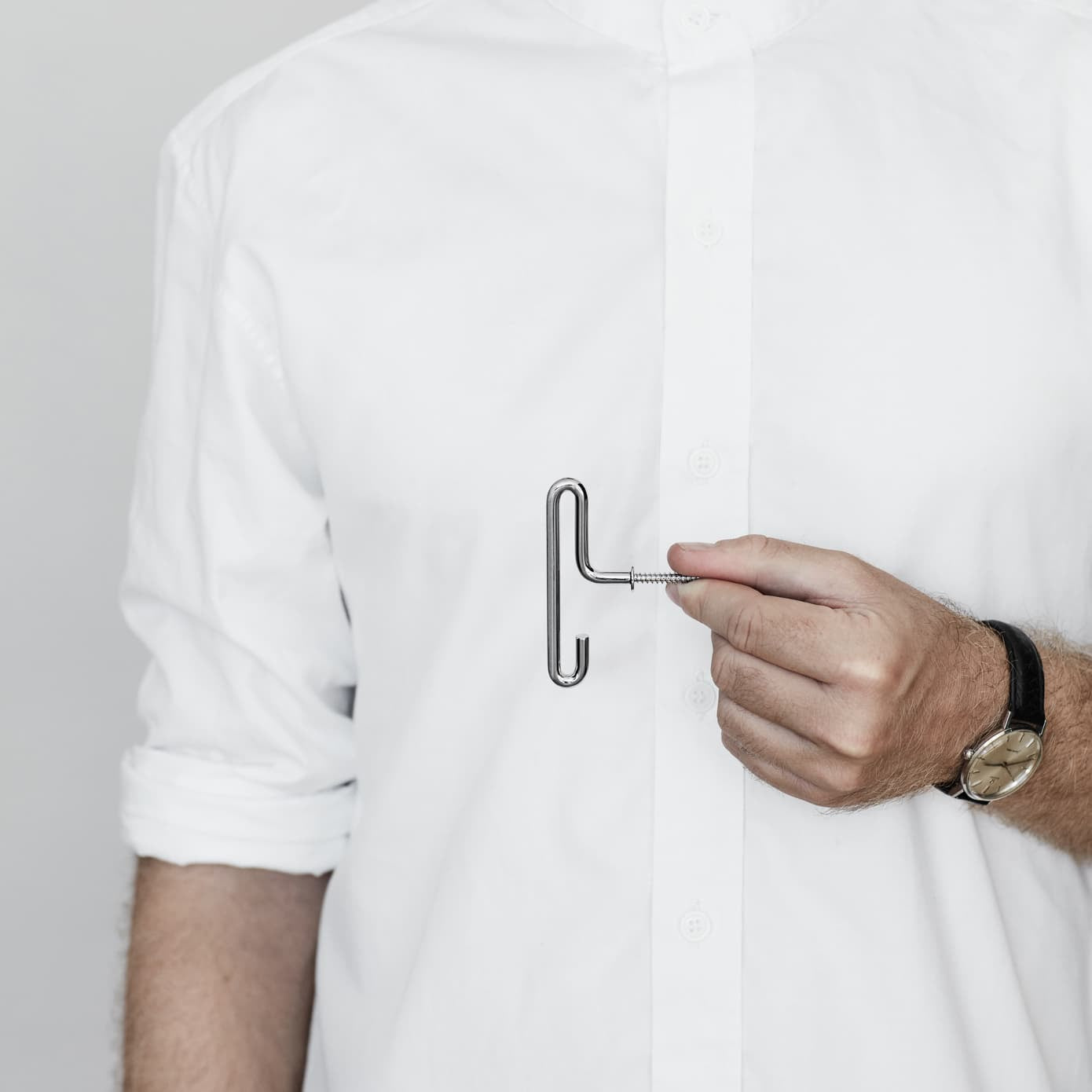 Knagg Moebe Stainless Steel (2 stk)