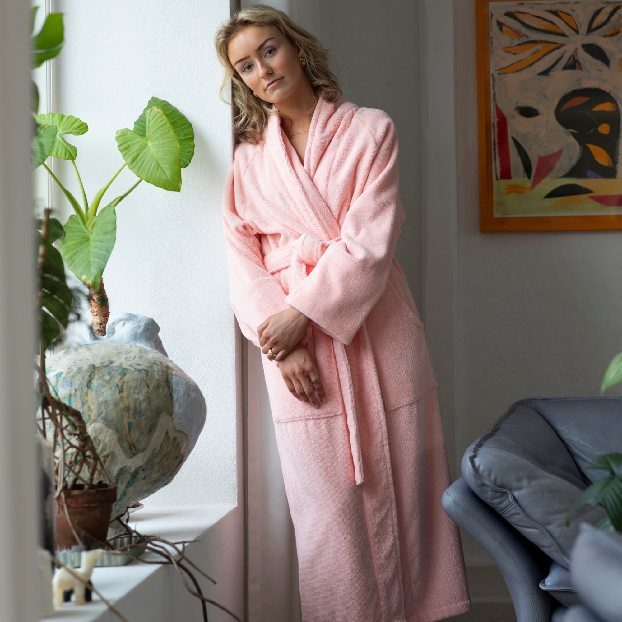 Morgenkåpe Blush