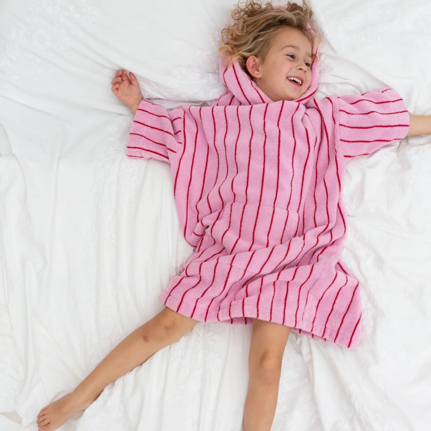 Badeponcho Kids Baby Pink & Ski Patrol