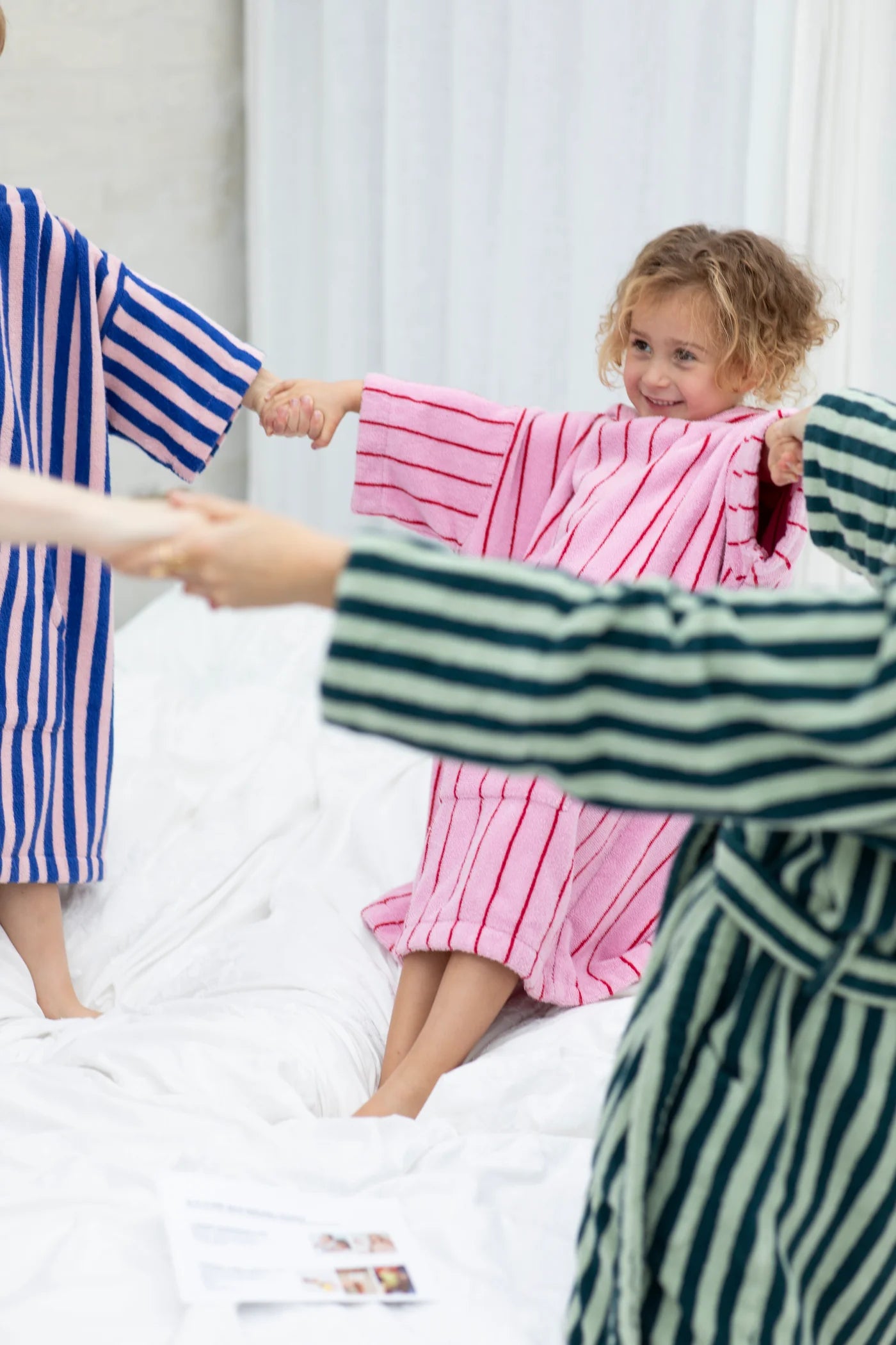 Badehåndkle Poncho Kids Baby Pink & Ski Patrol