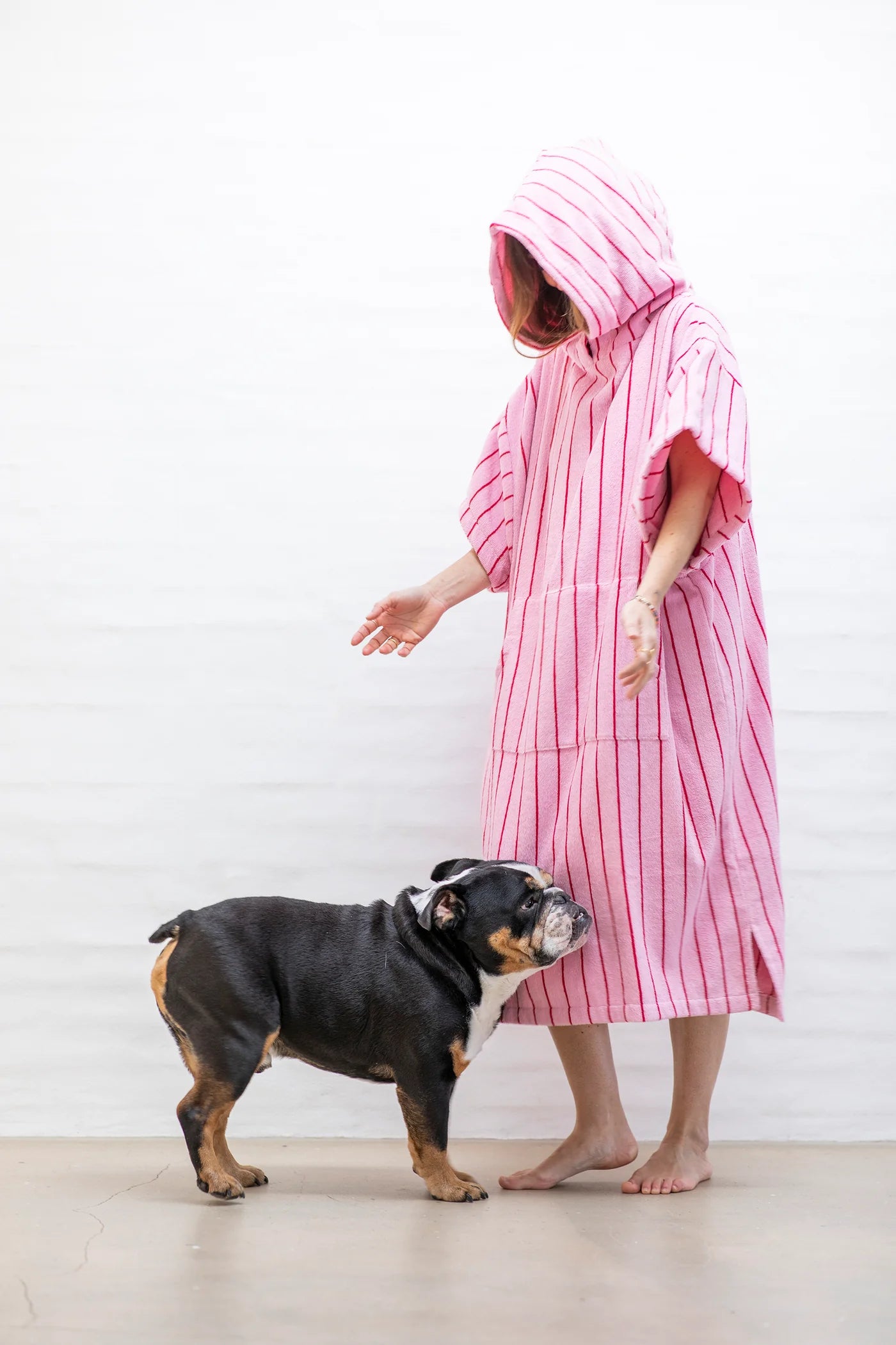 Badehåndkle Poncho Baby Pink & Ski Patrol