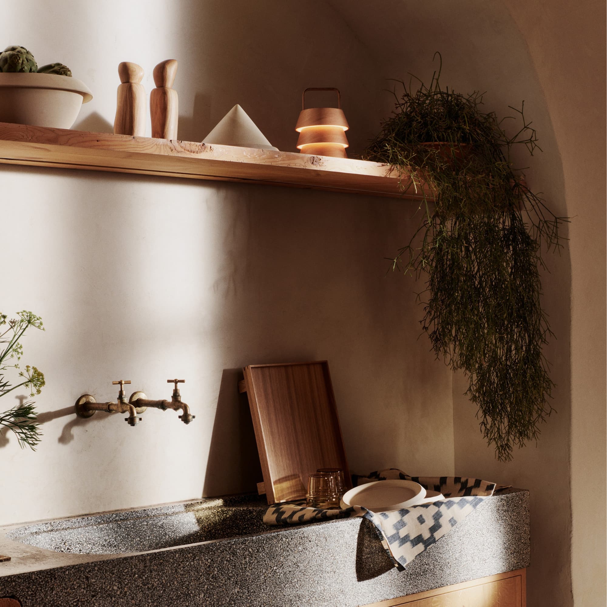 Oppladbar Lampe Luver Natural