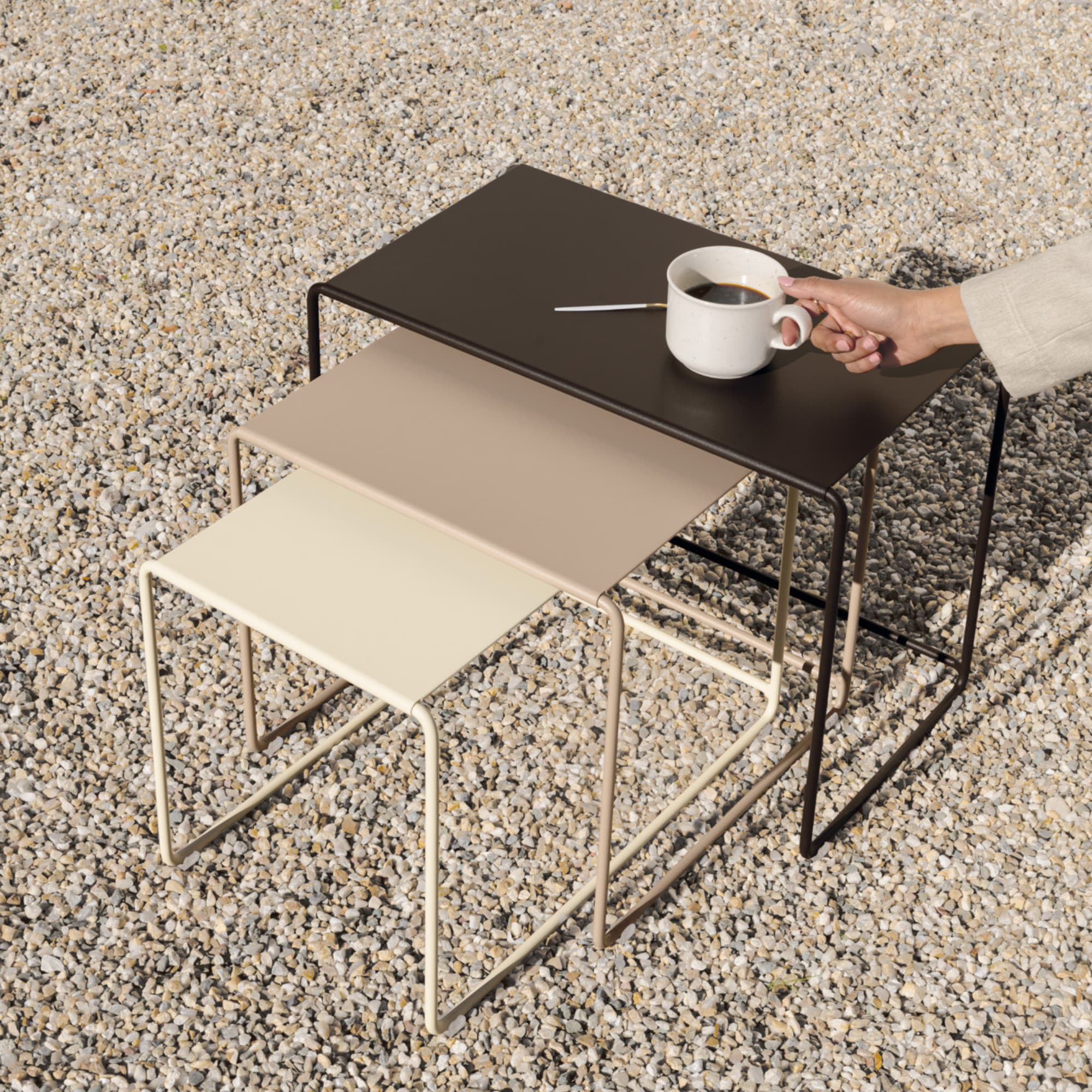 3 stk | Utendørsbord Oulala