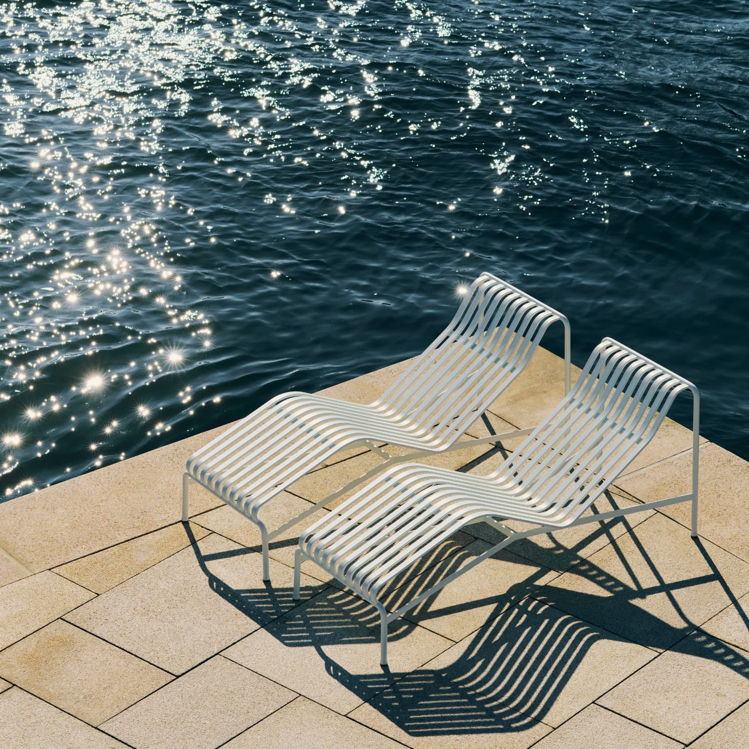 Palissade Chaise Longue Cream White