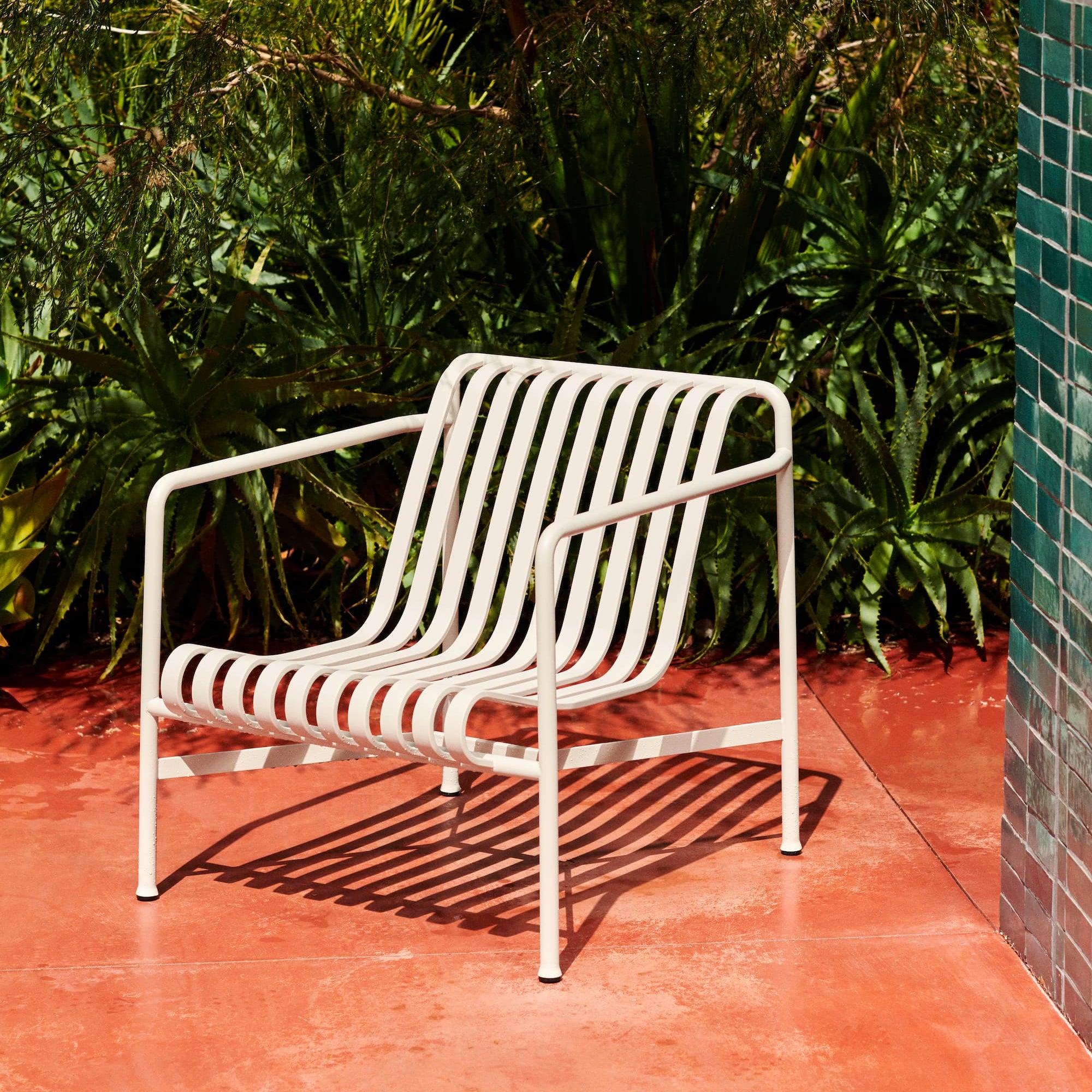 Palissade Loungestol Lav Cream White